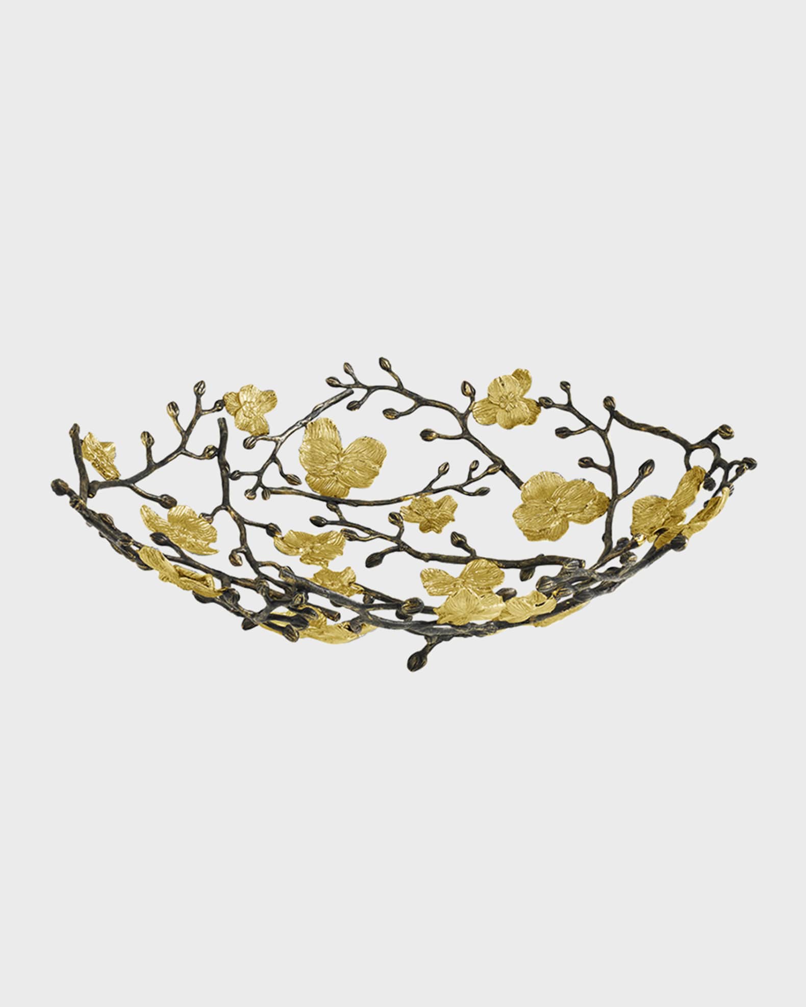 Gold Orchid Centerpiece Bowl 0