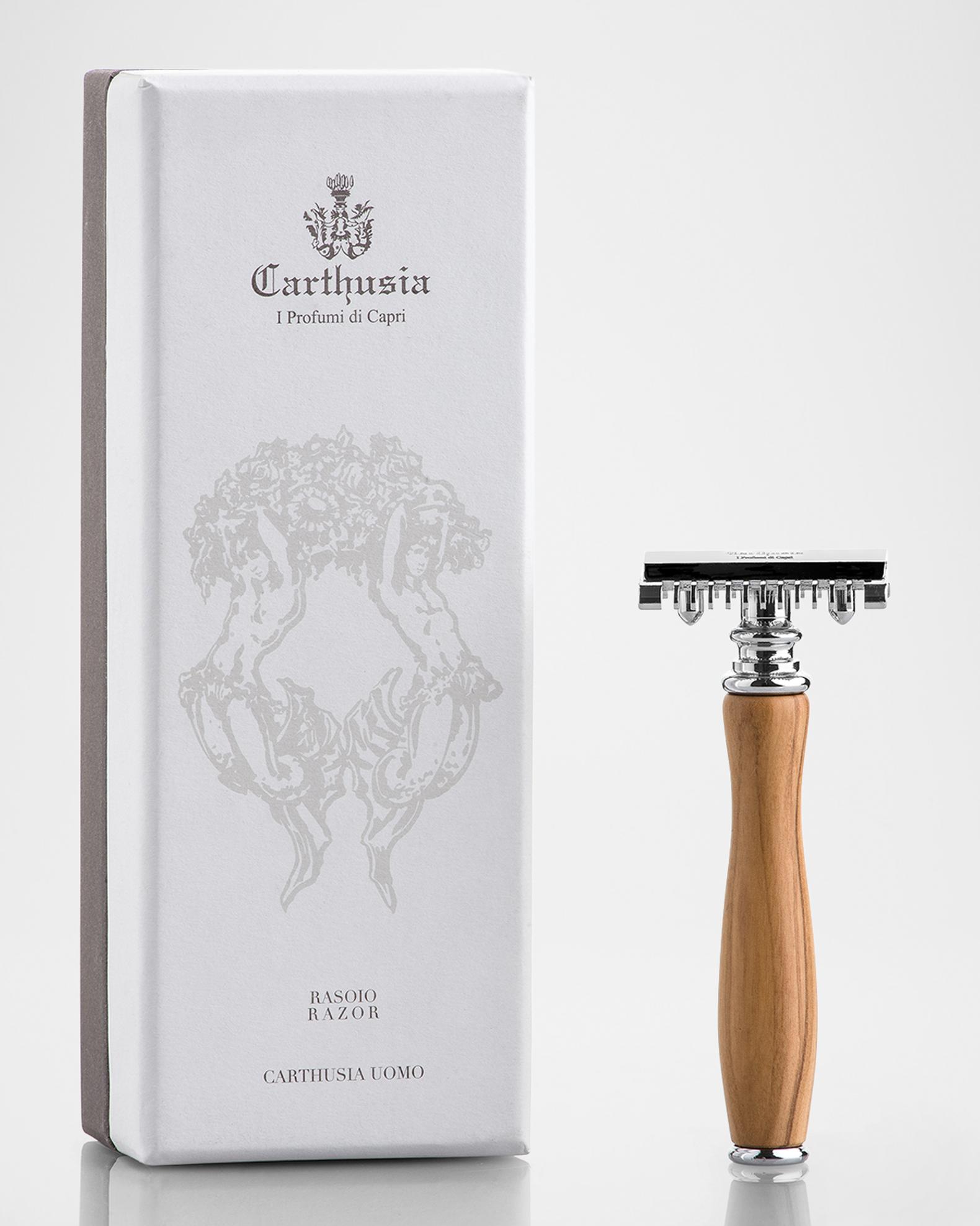 Carthusia Men's Salone da Barba Double-Edge Safety Razor | Neiman Marcus