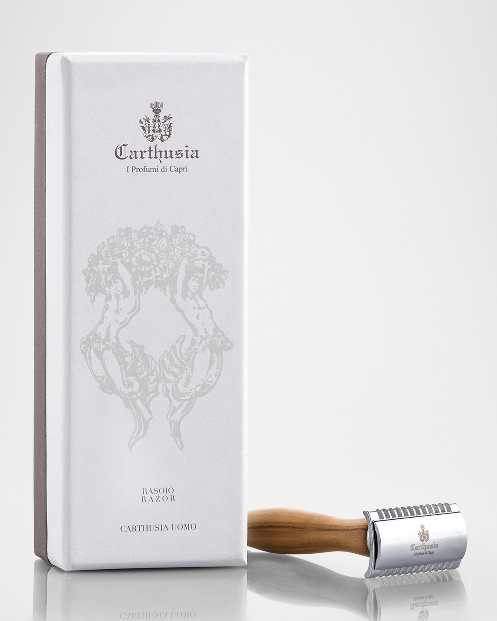Carthusia Men's Salone da Barba Double-Edge Safety Razor | Neiman Marcus