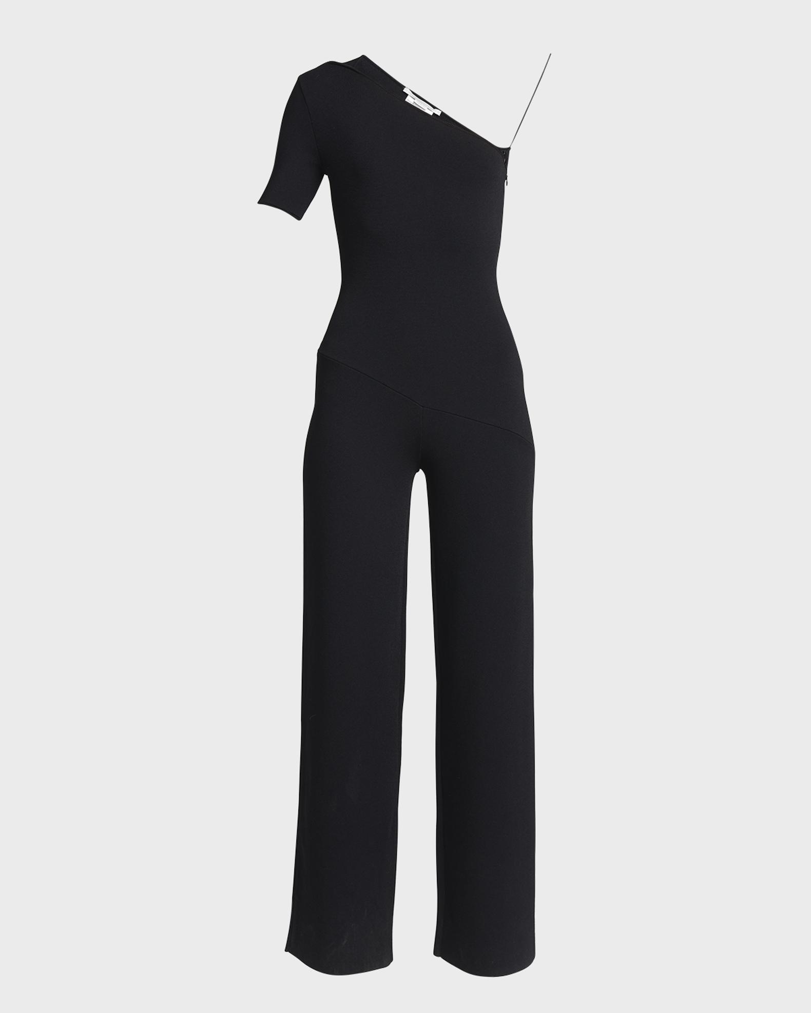 stella mccartney one shoulder jumpsuit