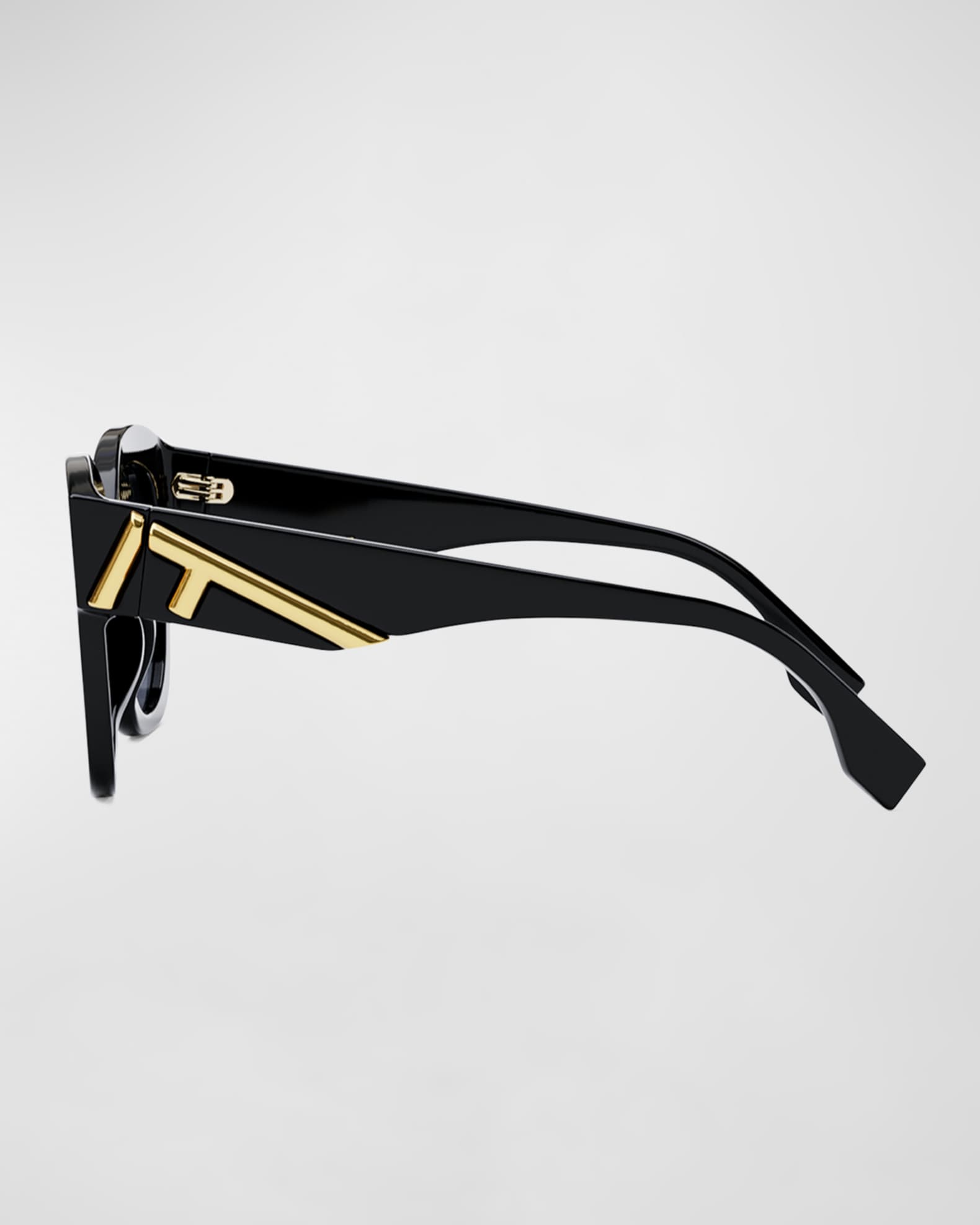 Fendi Oversized F Logo Acetate Cat-Eye Sunglasses | Neiman