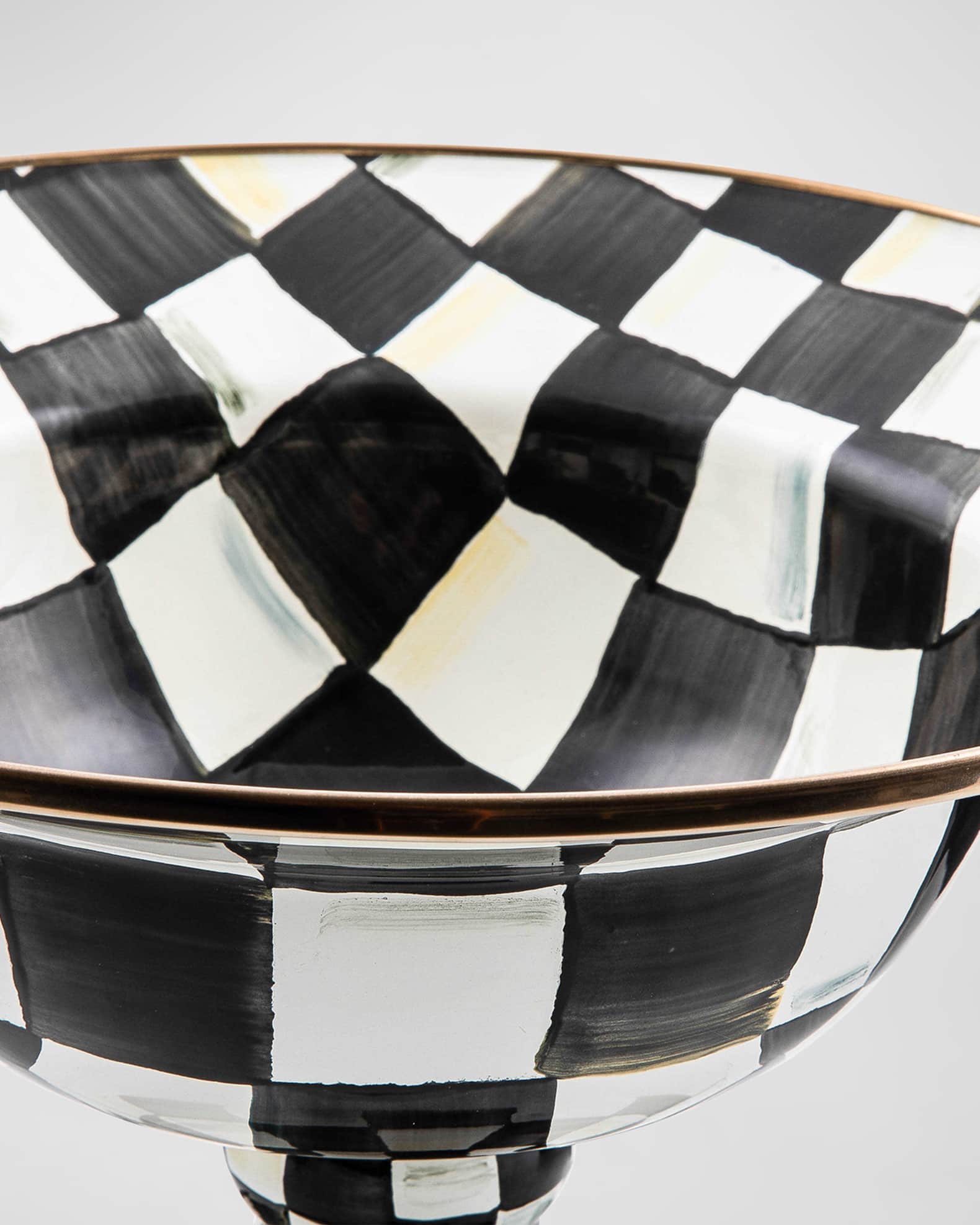Courtly Check Compote, Large  1