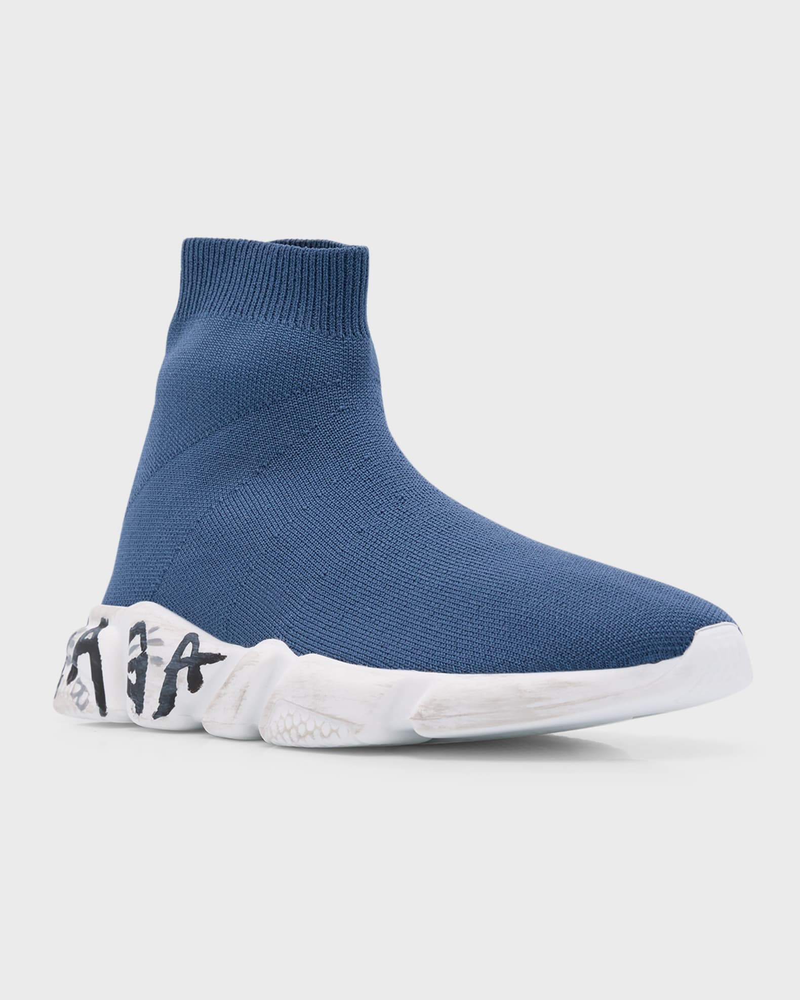 Kids' Speed Graffiti Recycled Knit Sneaker 1