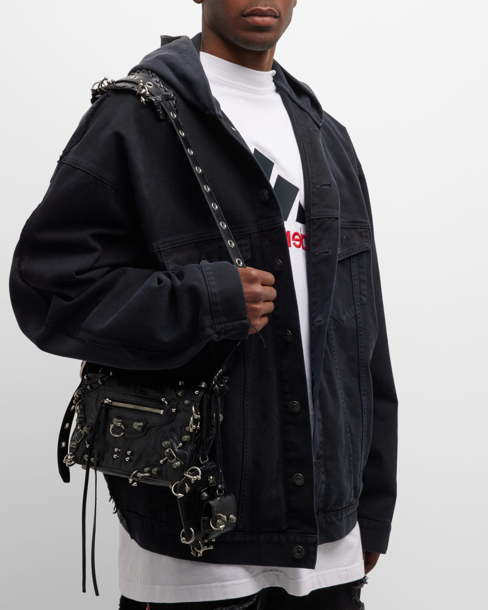 BALENCIAGA LE CAGOLE PIRECING FLAP BAG