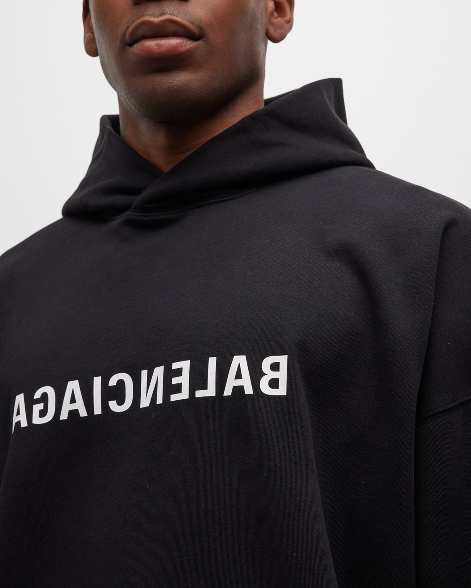 Balenciaga pink deals writing hoodie