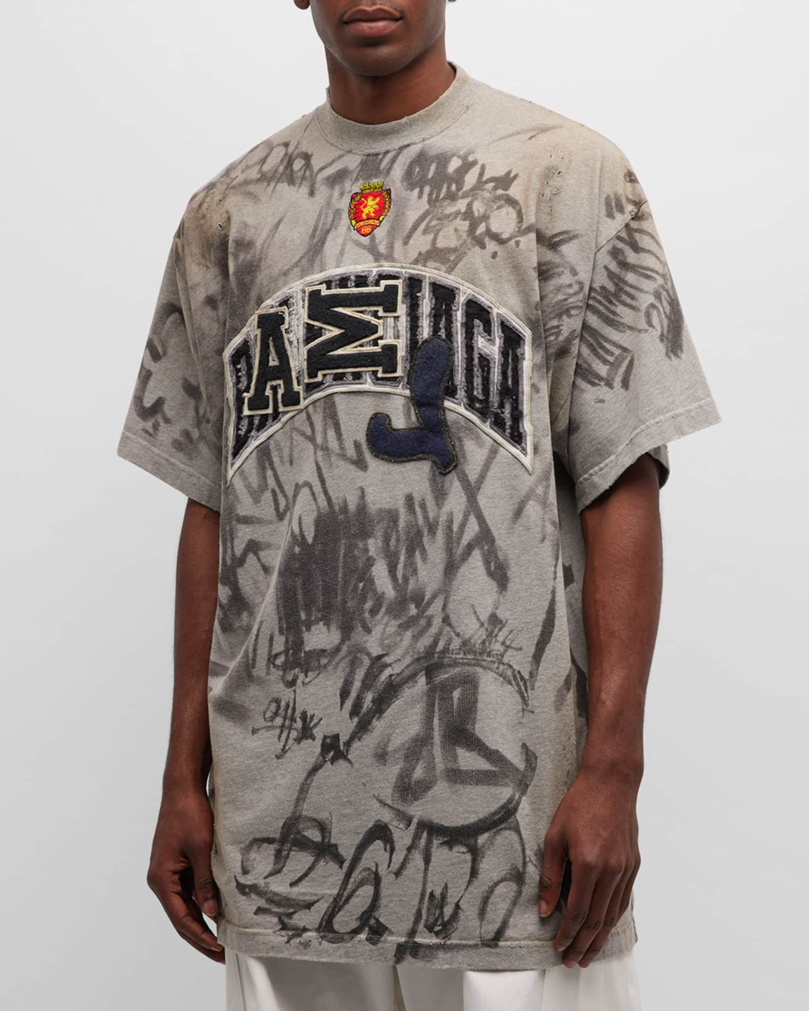 Tæmme Bedøvelsesmiddel At Balenciaga Men's Skater T Shirt Oversized | Neiman Marcus