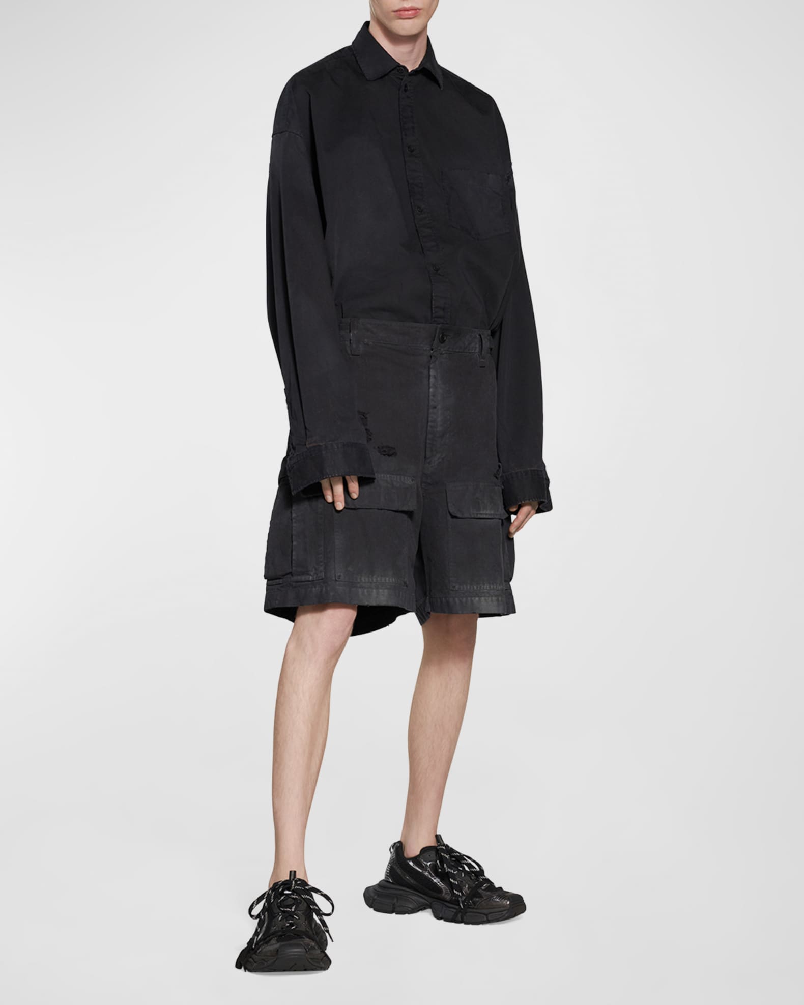 Balenciaga Men's Large Cargo Shorts | Neiman Marcus