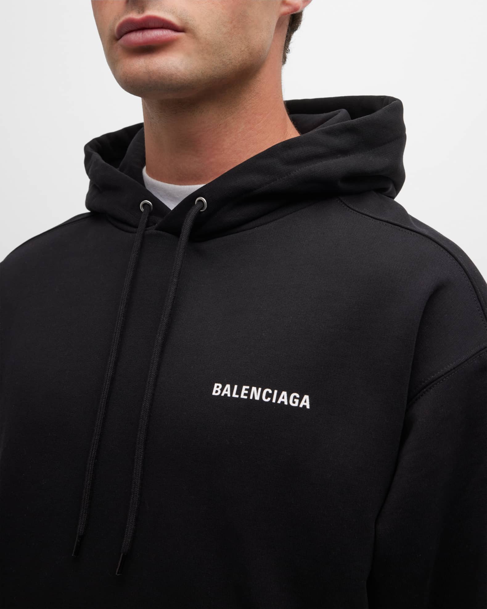 Balenciaga small logo discount hoodie