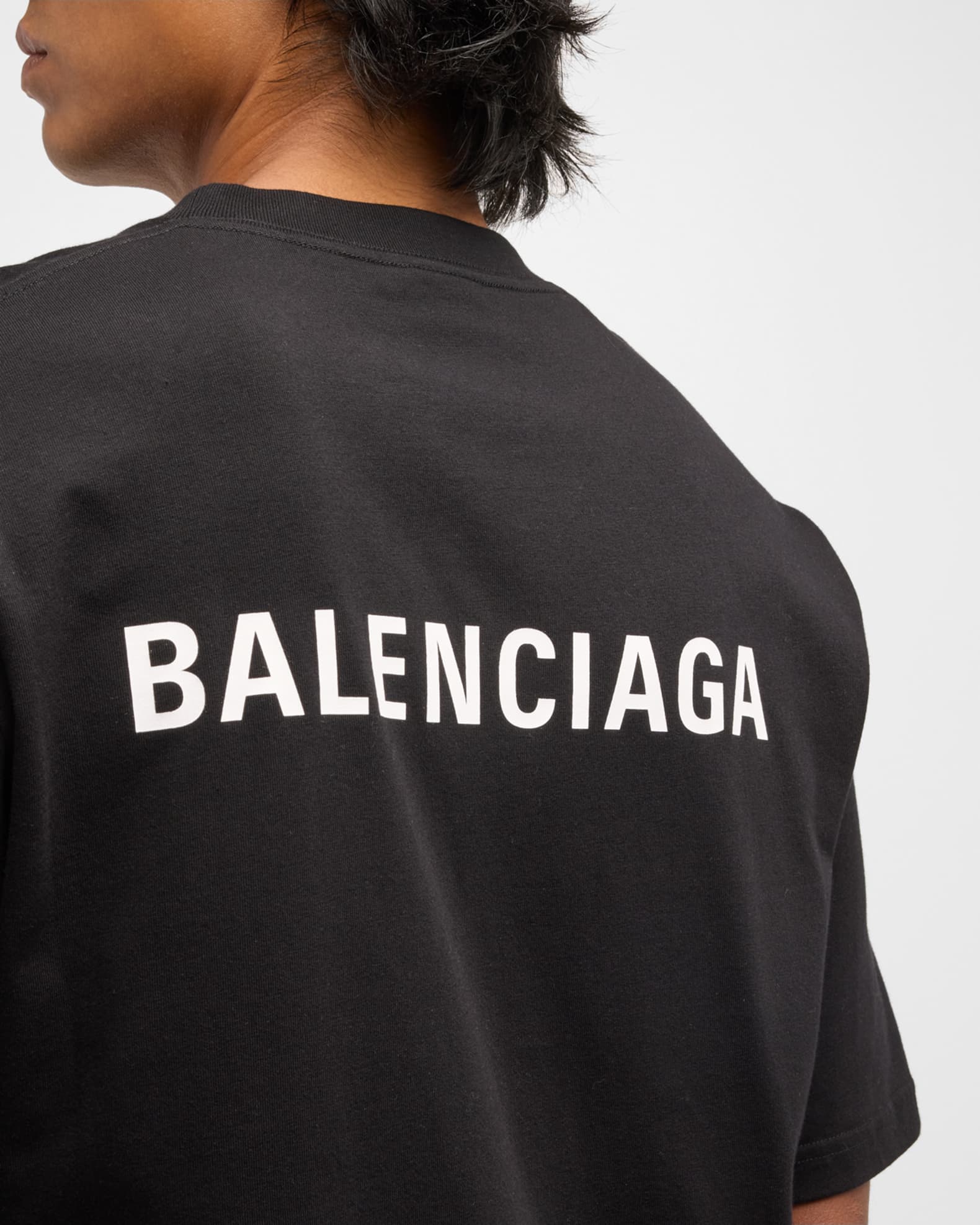BALENCIAGA Maison Logo Print T-shirt – PENGUIN