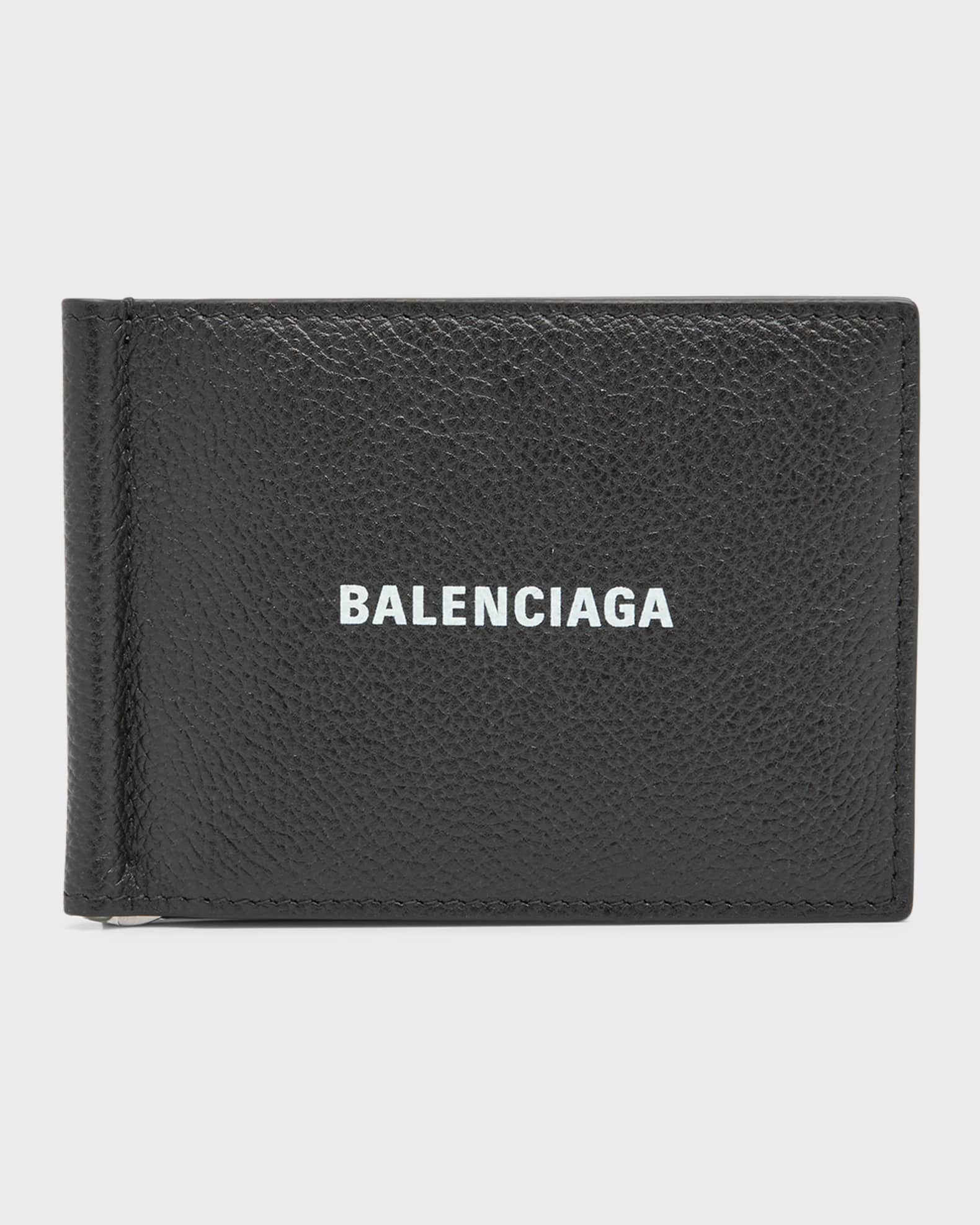 Men's Leather Logo Bifold Wallet w/ Bill Clip 0