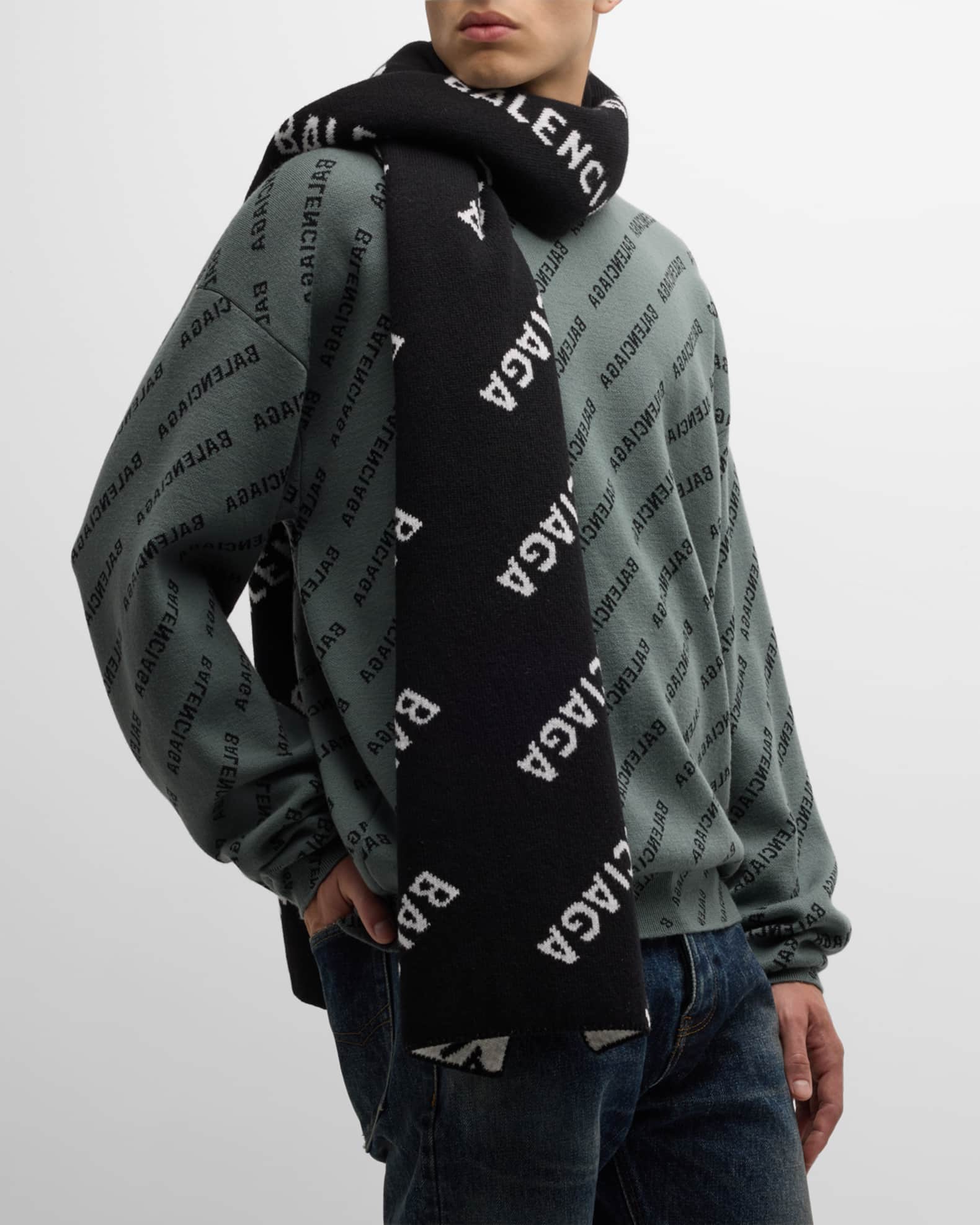 Balenciaga all over scarf outlet