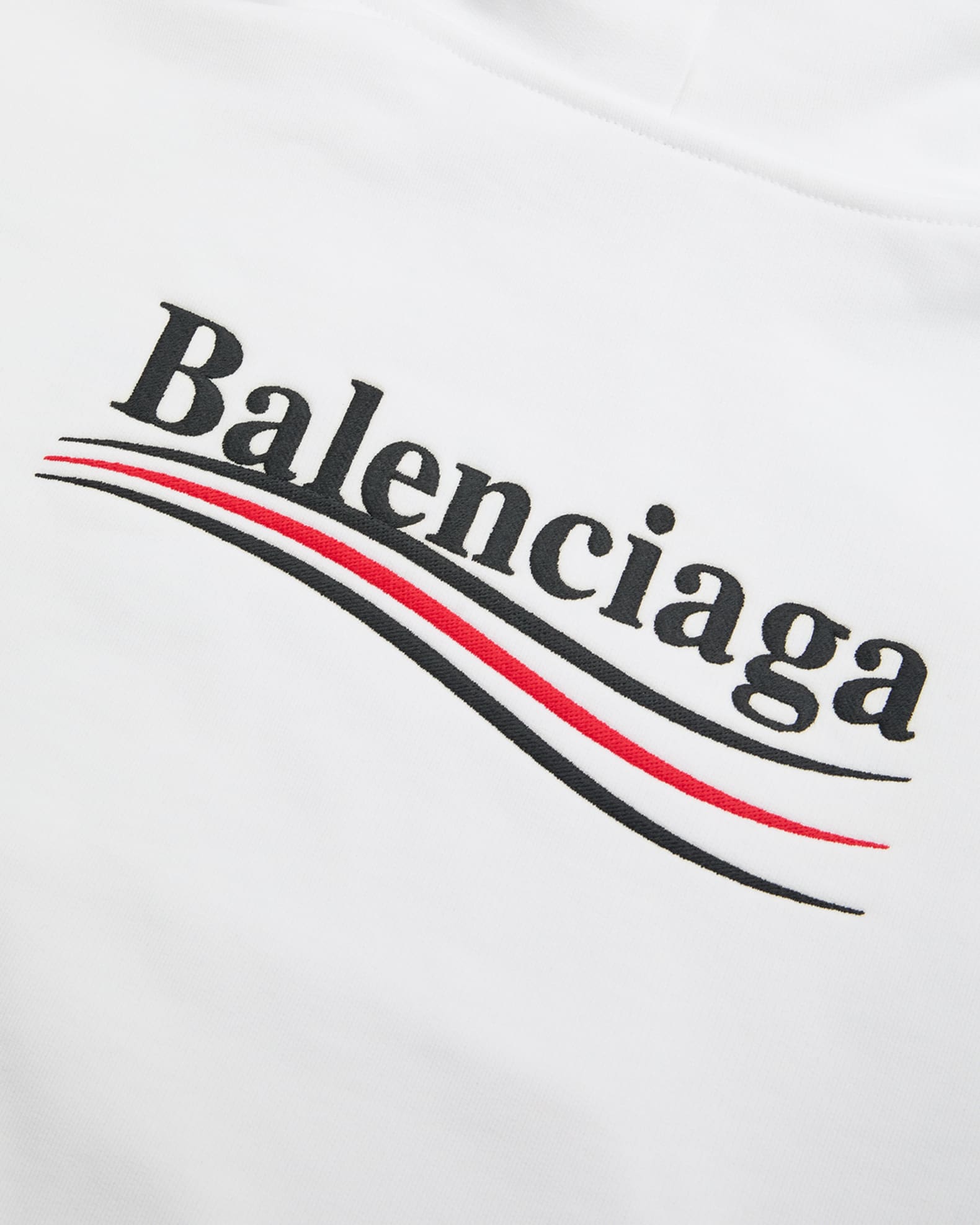 Balenciaga Political Campaign logo hoodie - White