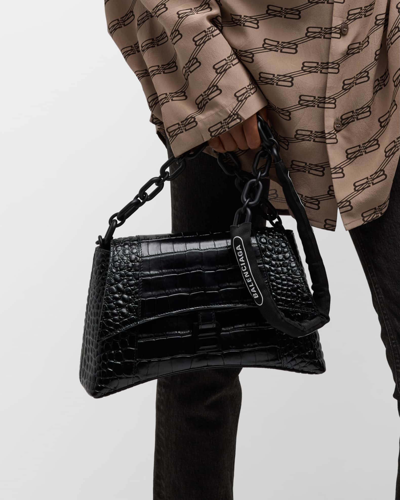 【BALENCIAGA】DOWNTOWN SHOULDER BAG Balenciaga Downtown Small Shoulder Bag With Chain | Saks