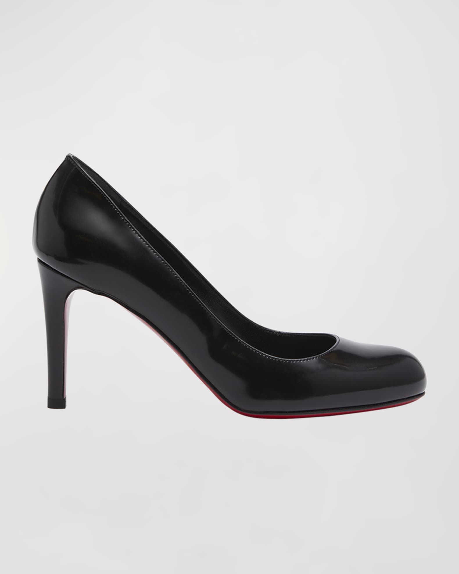 Christian Louboutin Pumppie Abrasivato Red Sole Calfskin Leather Pumps ...