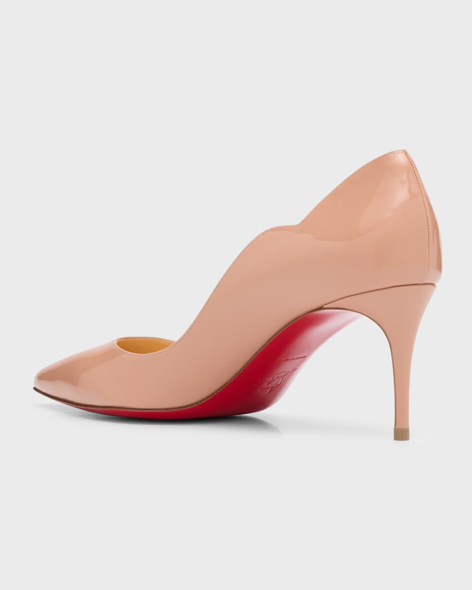 Christian Louboutin 70mm Hot Chick Patent Pumps Neiman Marcus