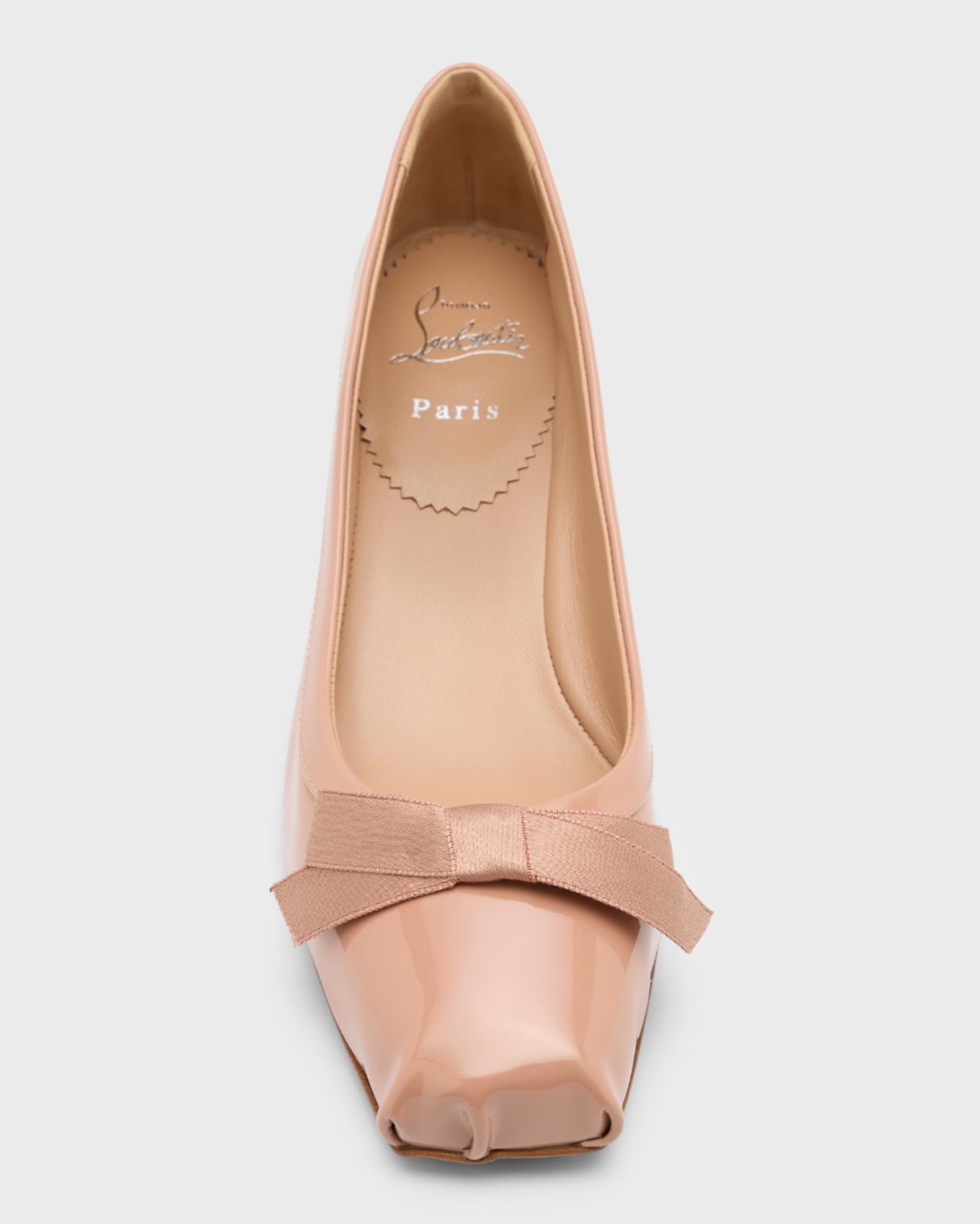 【CHRISTIAN LOUBOUTIN】Mamaflirt 30 レザー バレエパンプス CHRISTIAN LOUBOUTIN Mamaflirt 30 bow-embellished leather