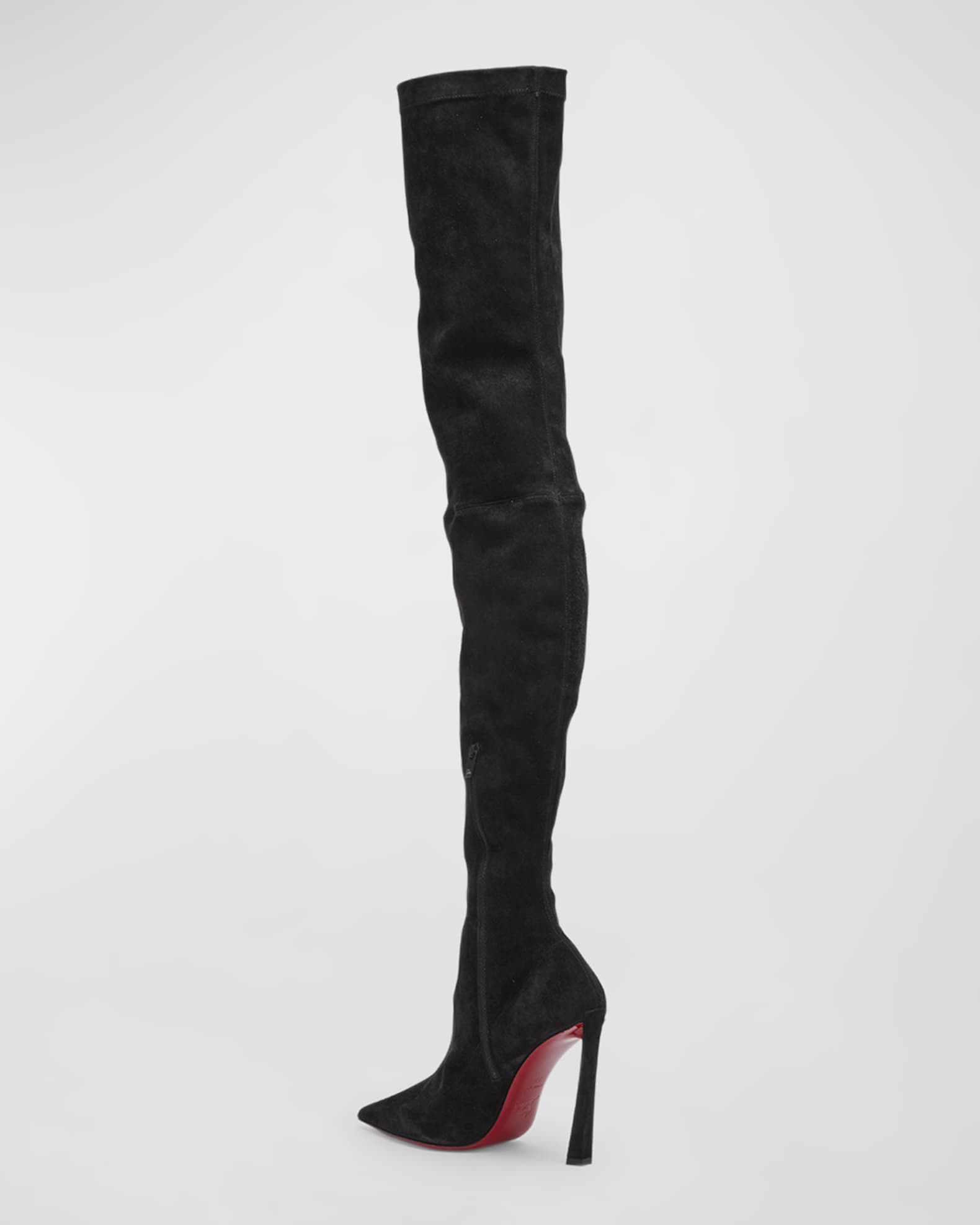 Condora Botta Alta Red Sole Suede Knee Length Boots