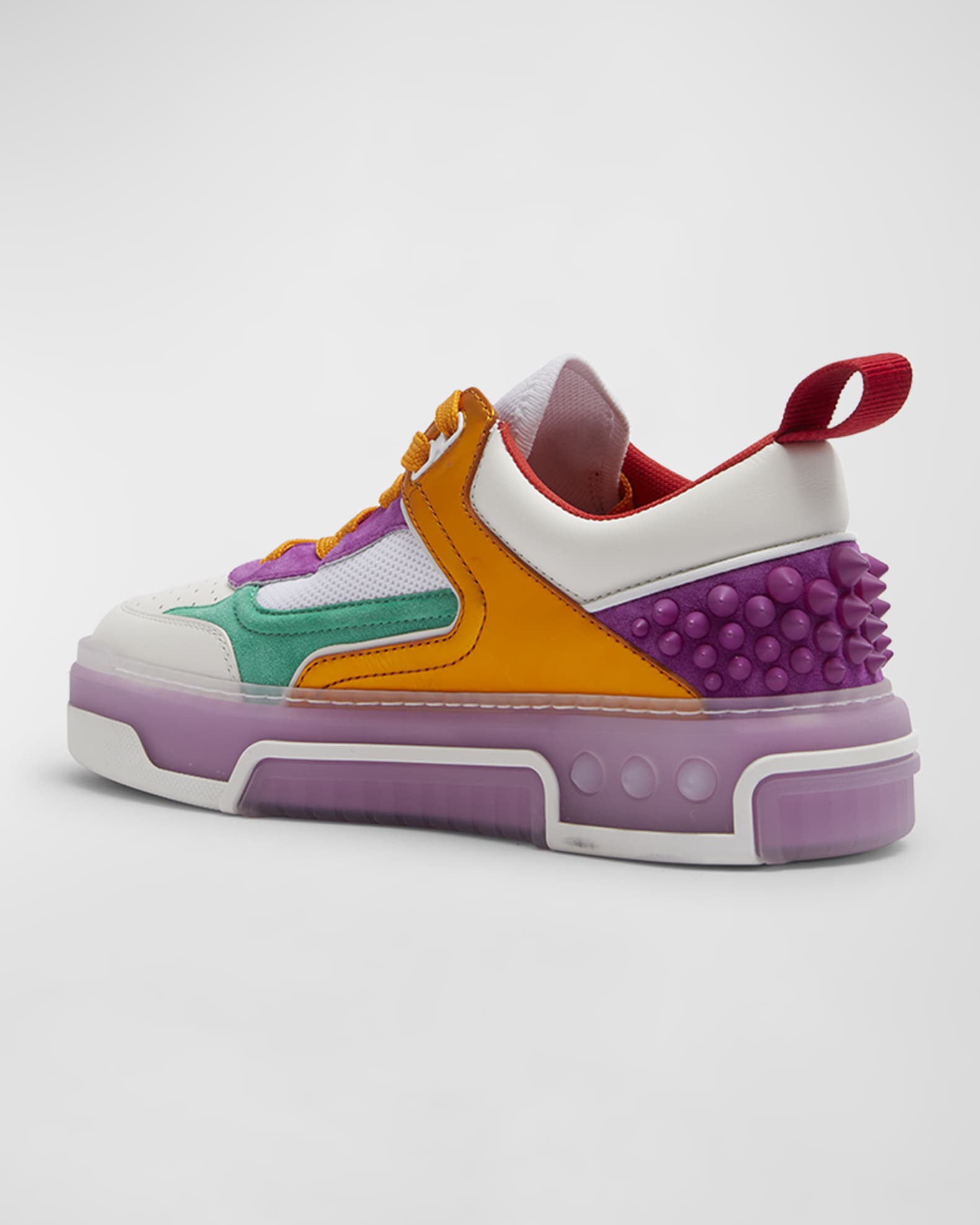 Christian Louboutin Astroloubi Donna Multicolor Spike Low-Top Sneakers