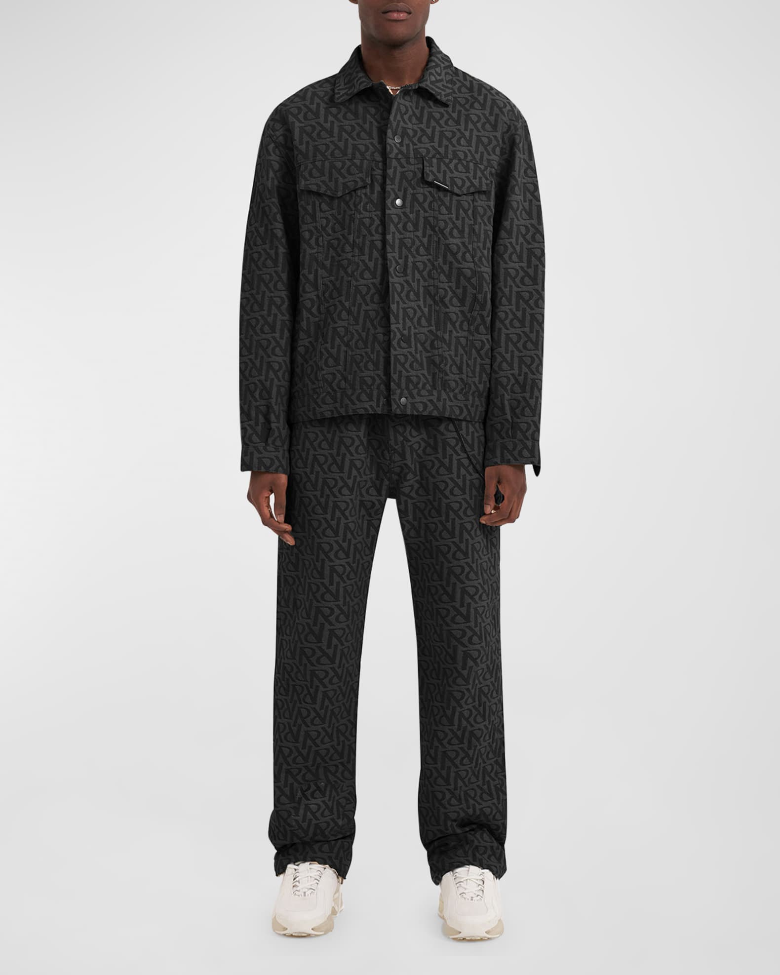 REPRESENT Men's Monogram Snap-Front Jacket | Neiman Marcus