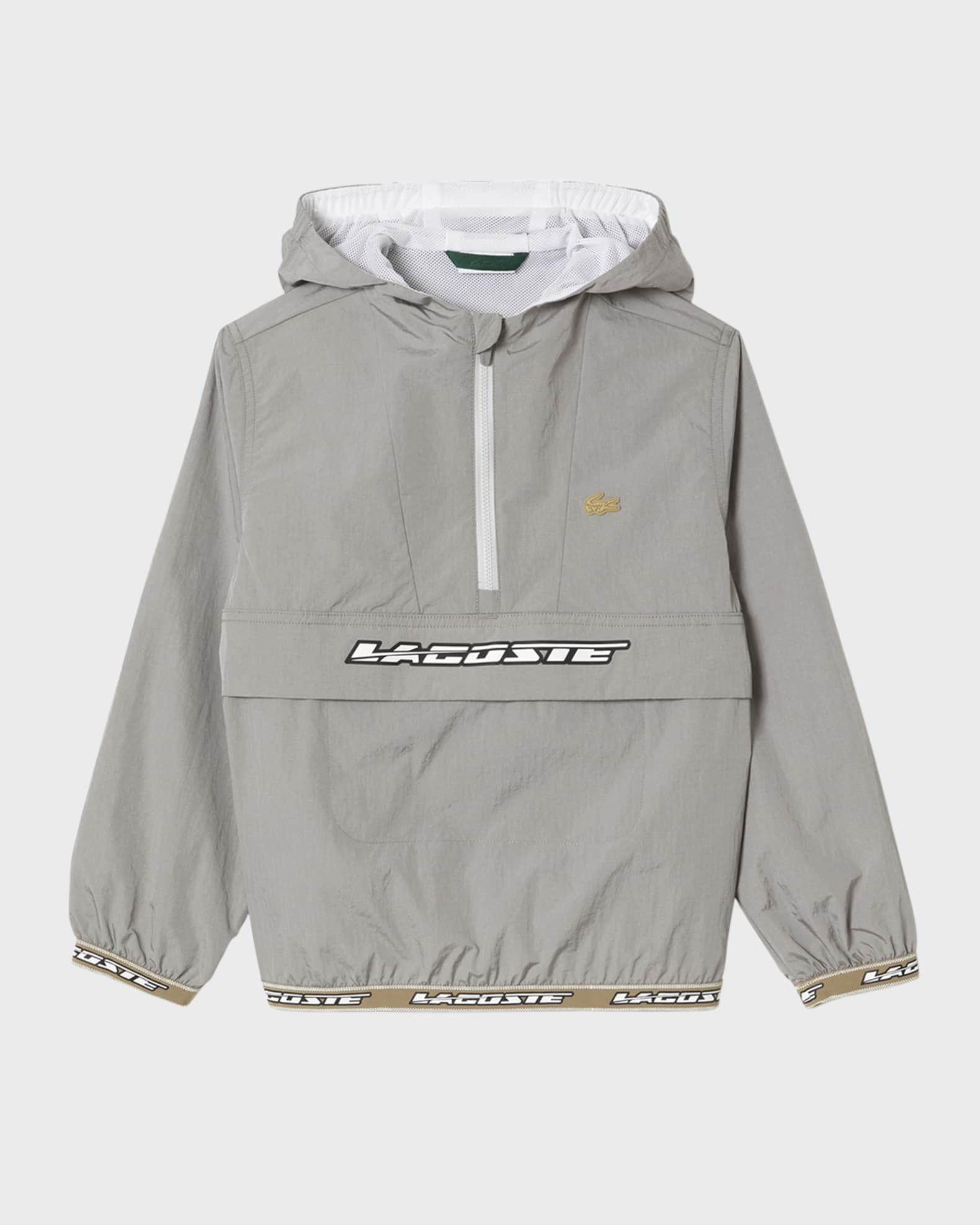 Lacoste half sales zip hoodie