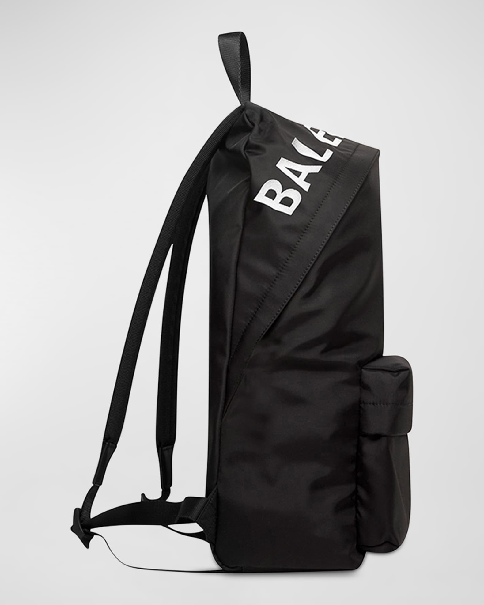 Balenciaga Wheel Logo Embroidered Camera Bag Black
