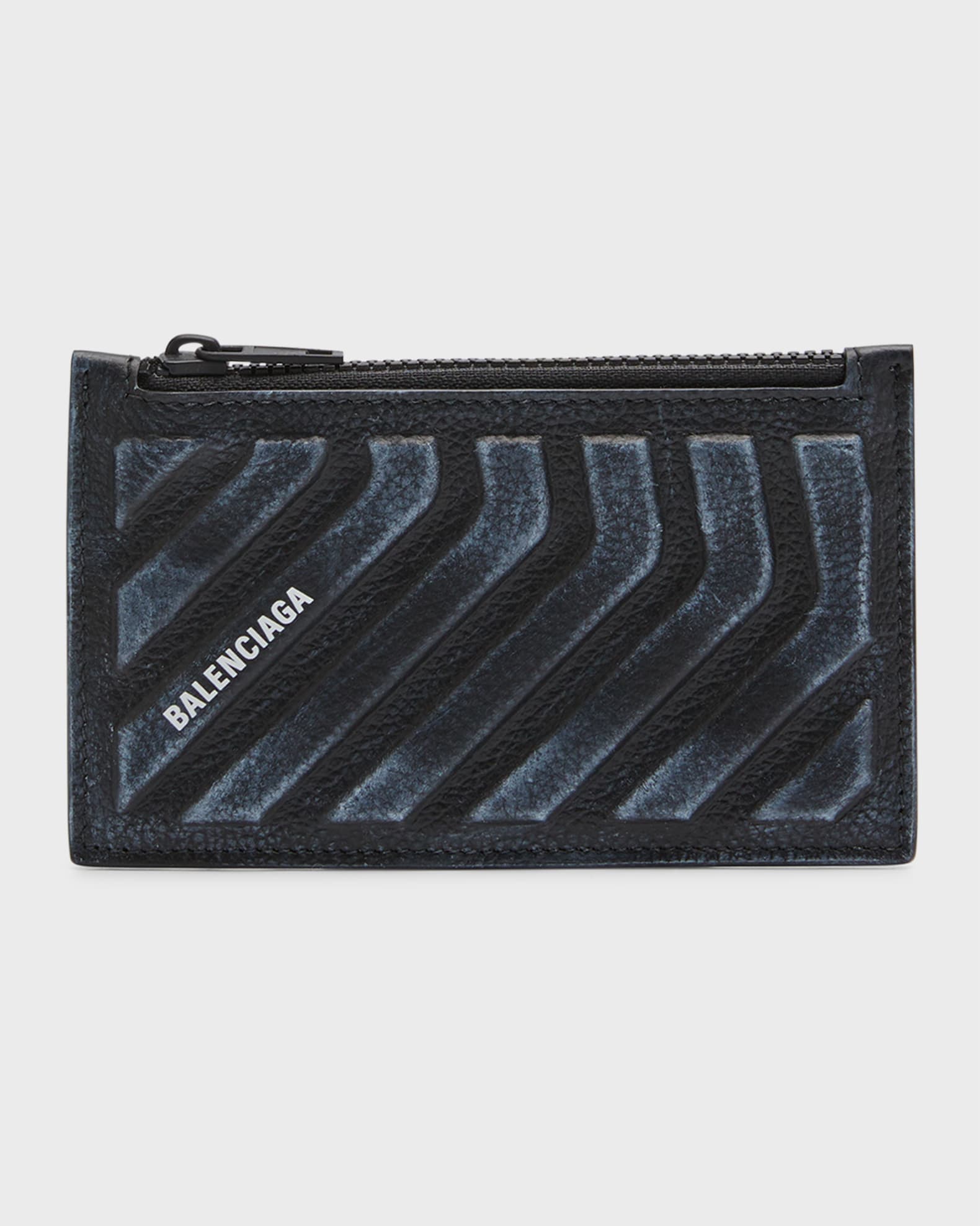 Men's Car Long Coin And Card Holder Dirty Effect 0