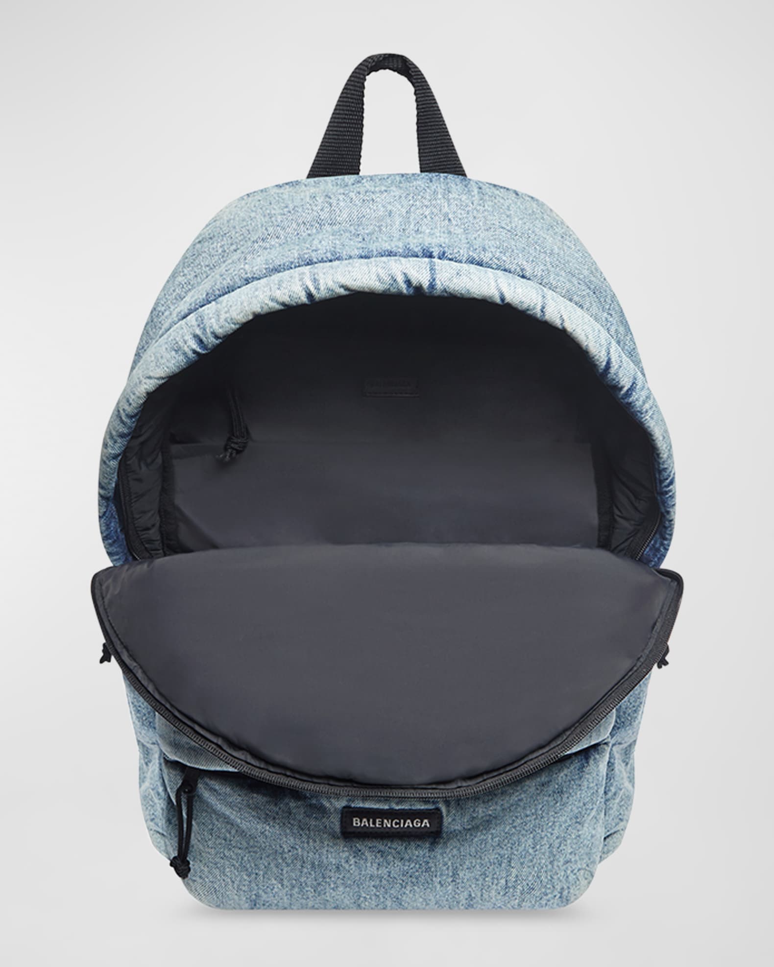 Balenciaga Men's Explorer Backpack In Denim | Neiman Marcus