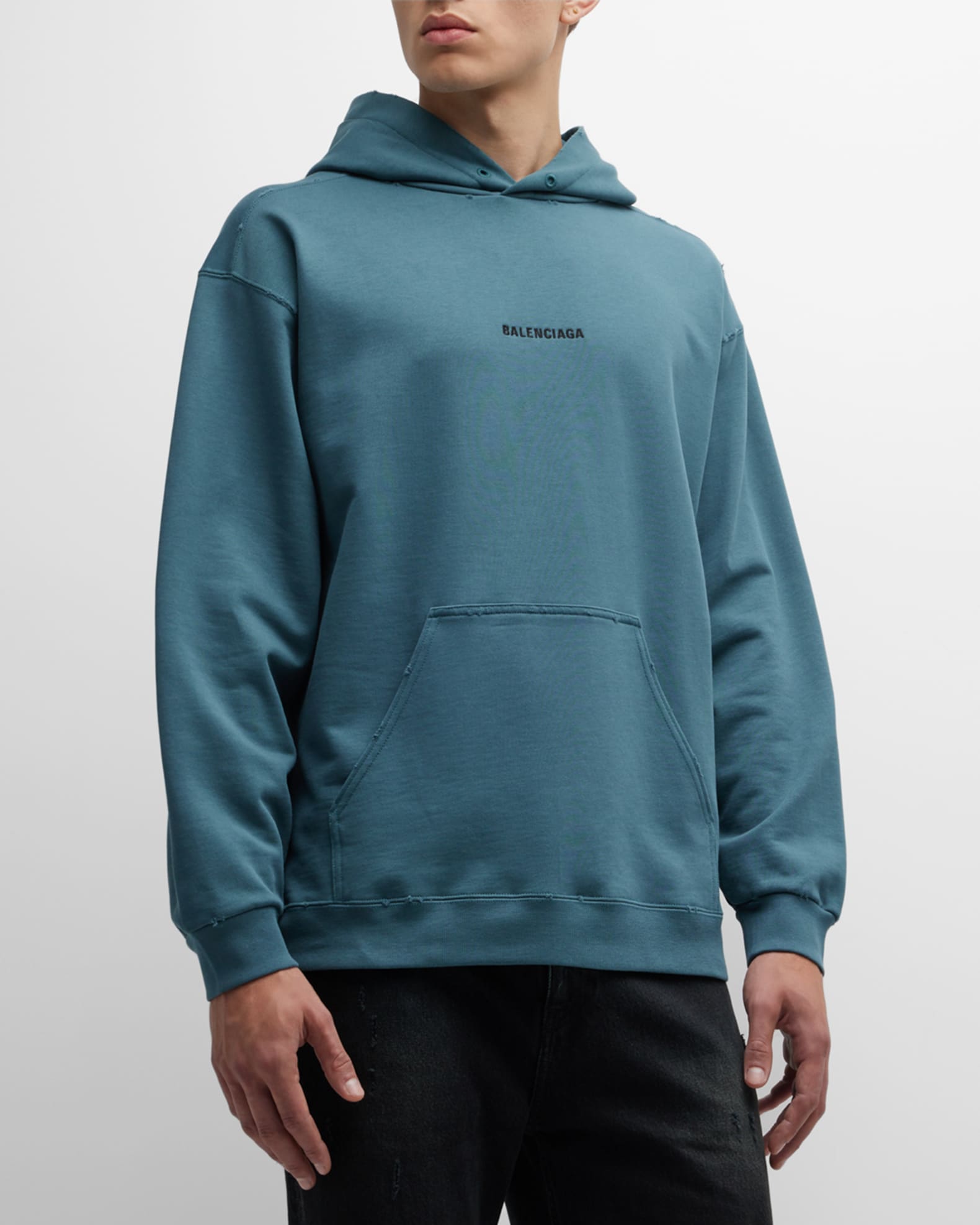 Balenciaga light blue hoodie 2025