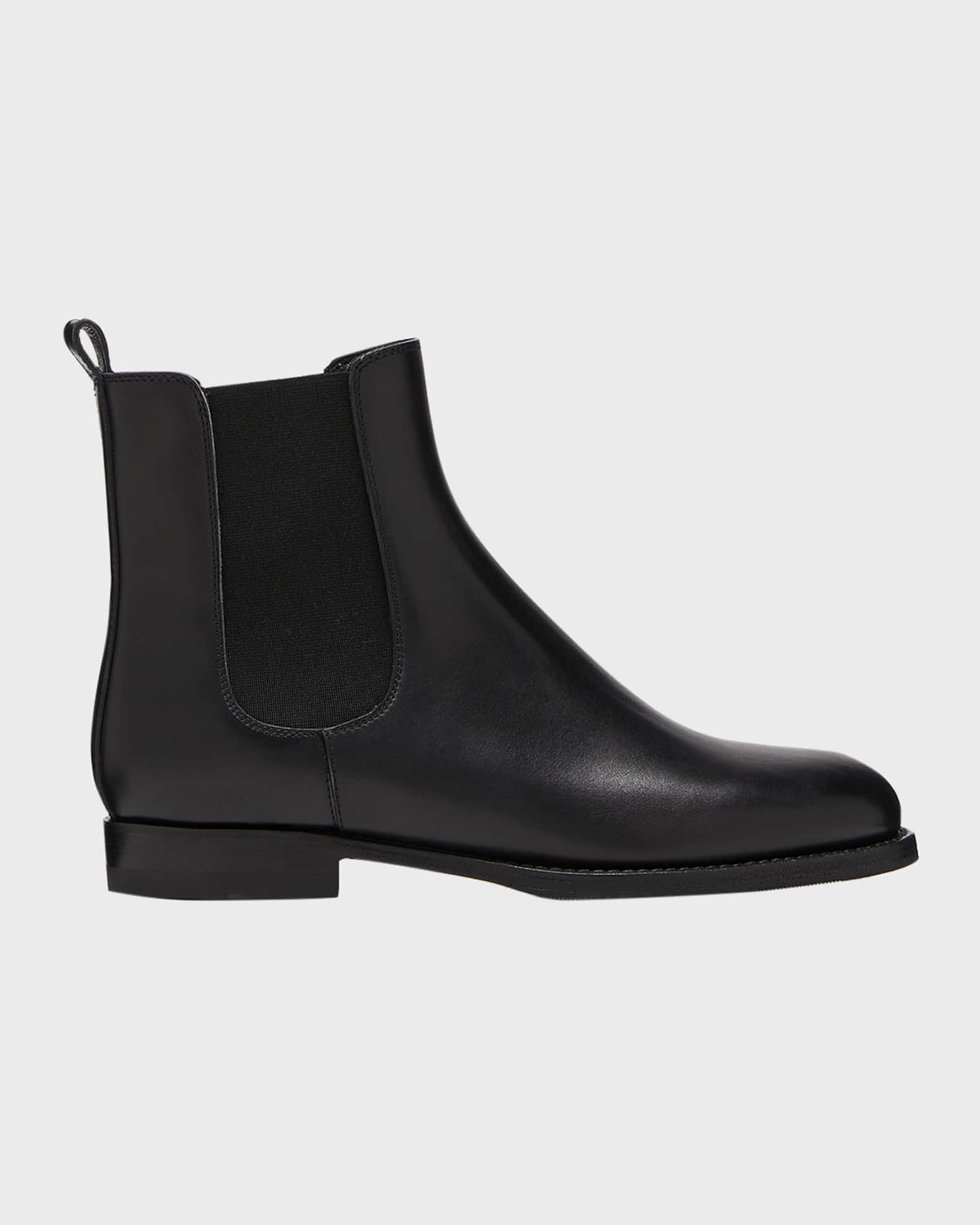 Chelsa Leather Chelsea Ankle Booties 0