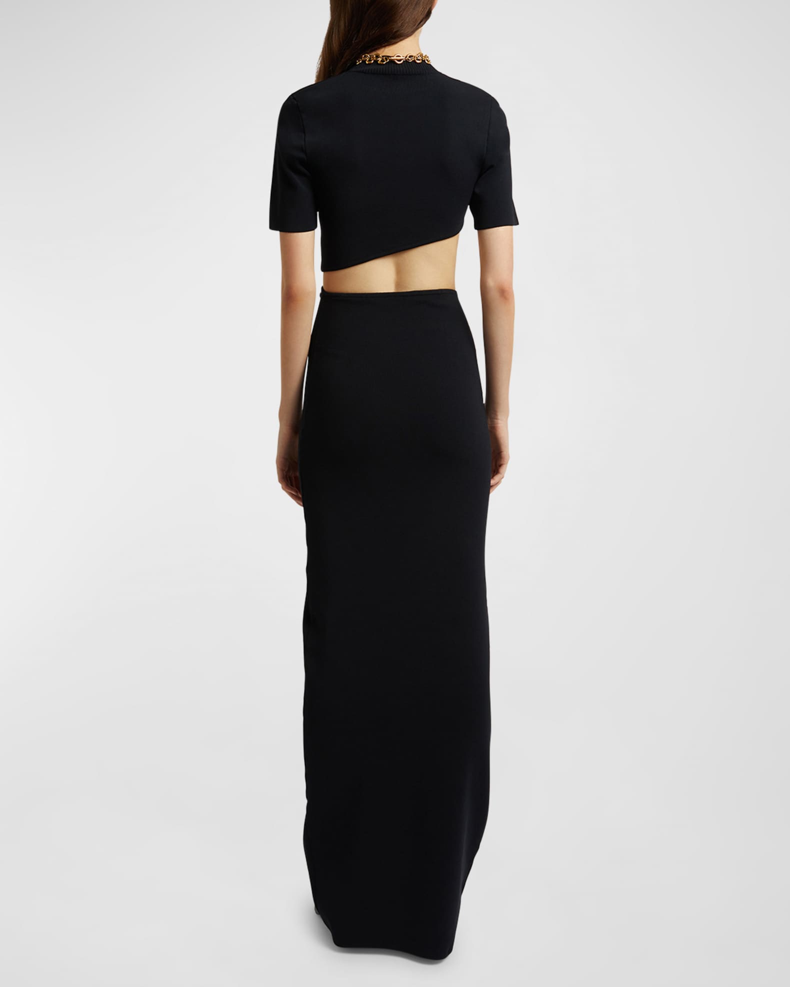Christopher Esber Maparadita Knit Column Maxi Skirt | Neiman Marcus