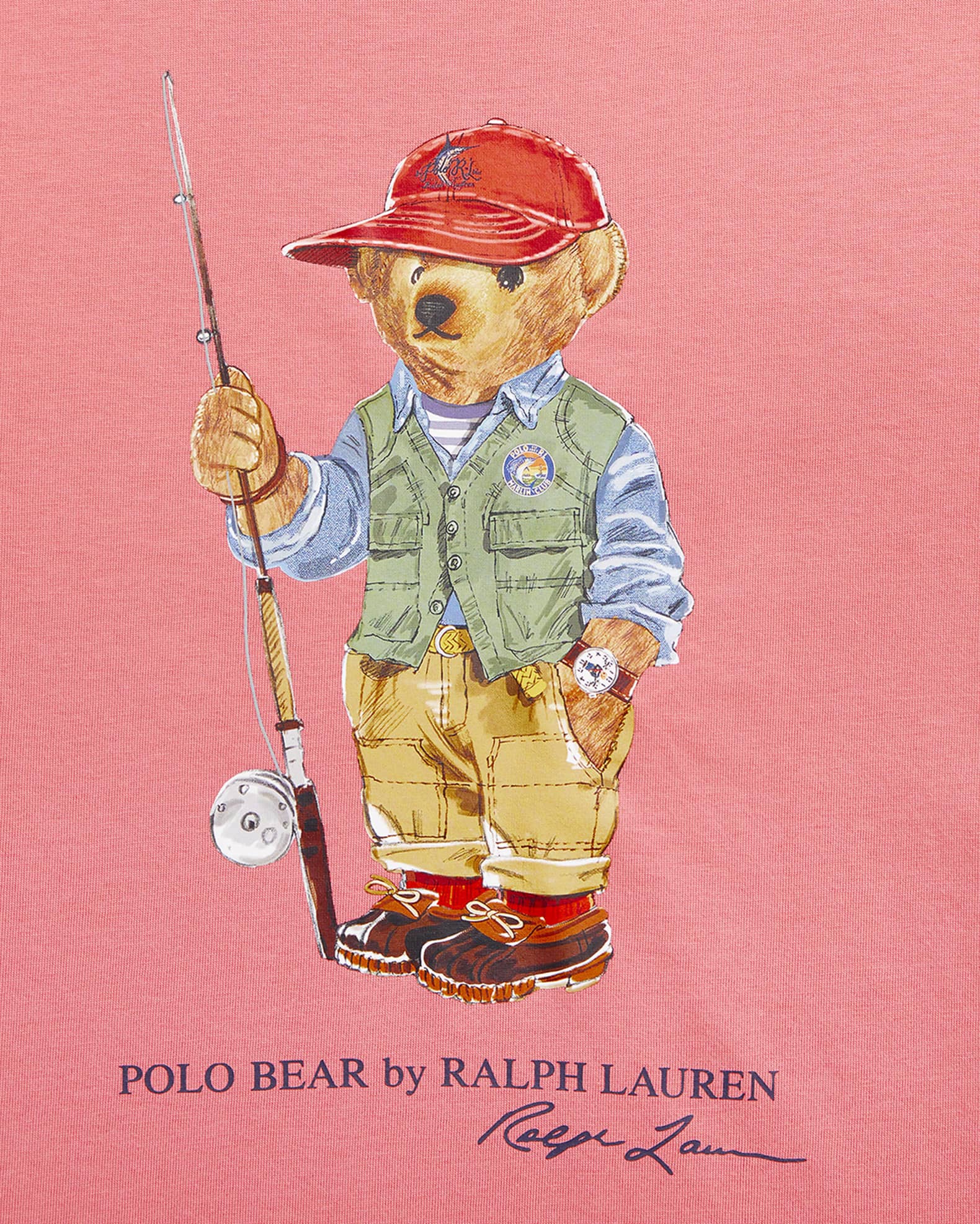 Polo bear fishing t shirt online