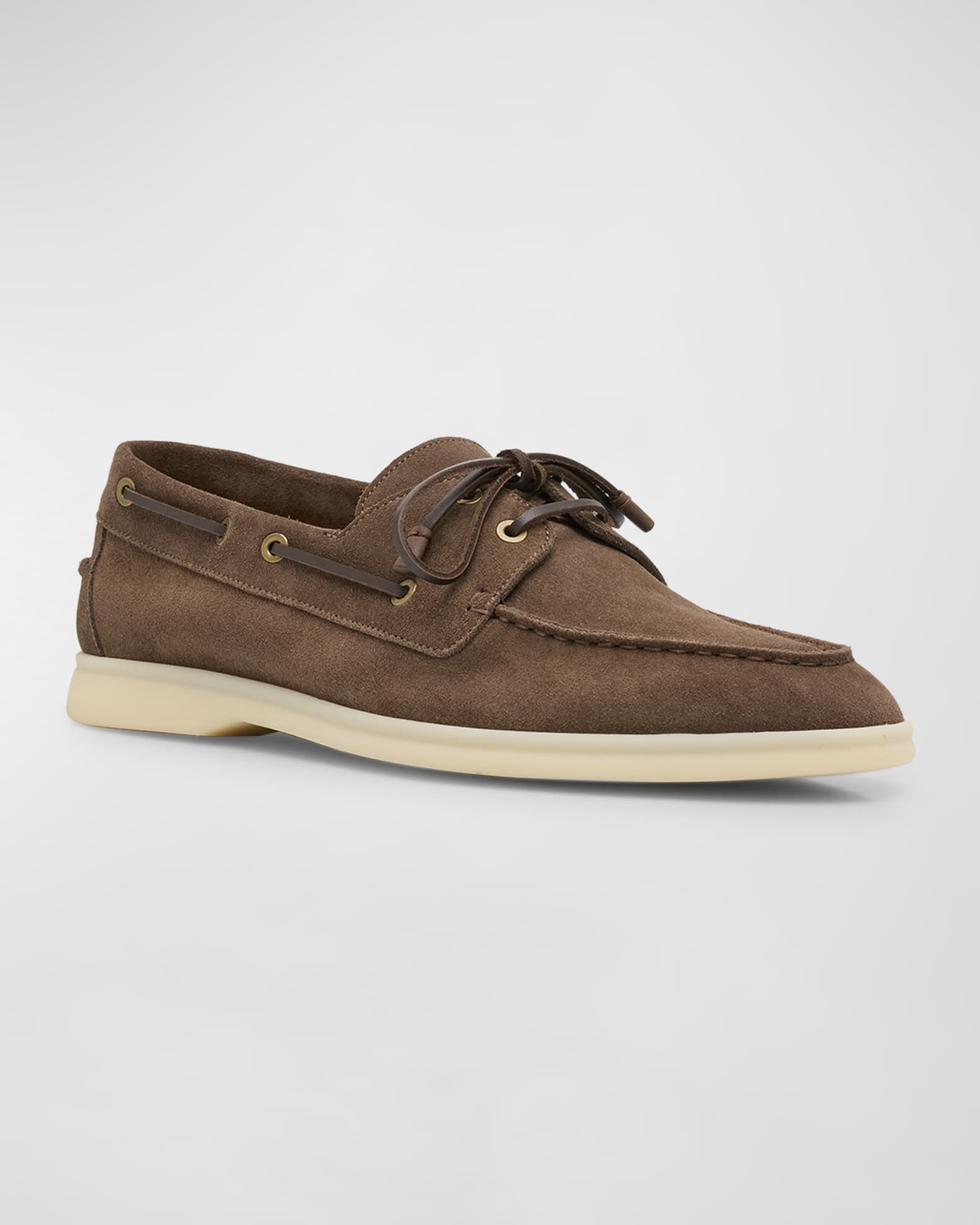 Loro Piana Men s Sea Sail Walk Suede Boat Shoes Neiman Marcus