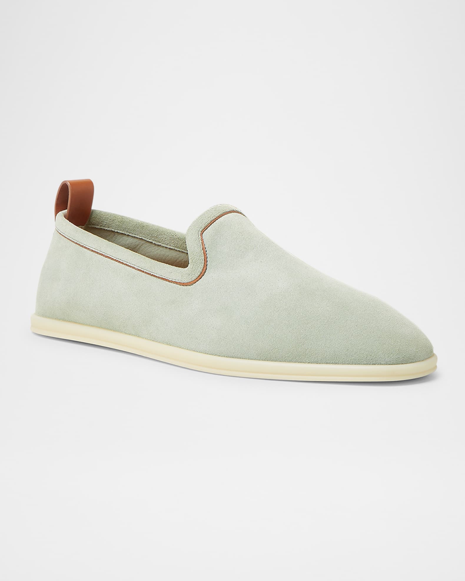 Loro Piana Men's Venice Walk Suede Loafers | Neiman Marcus