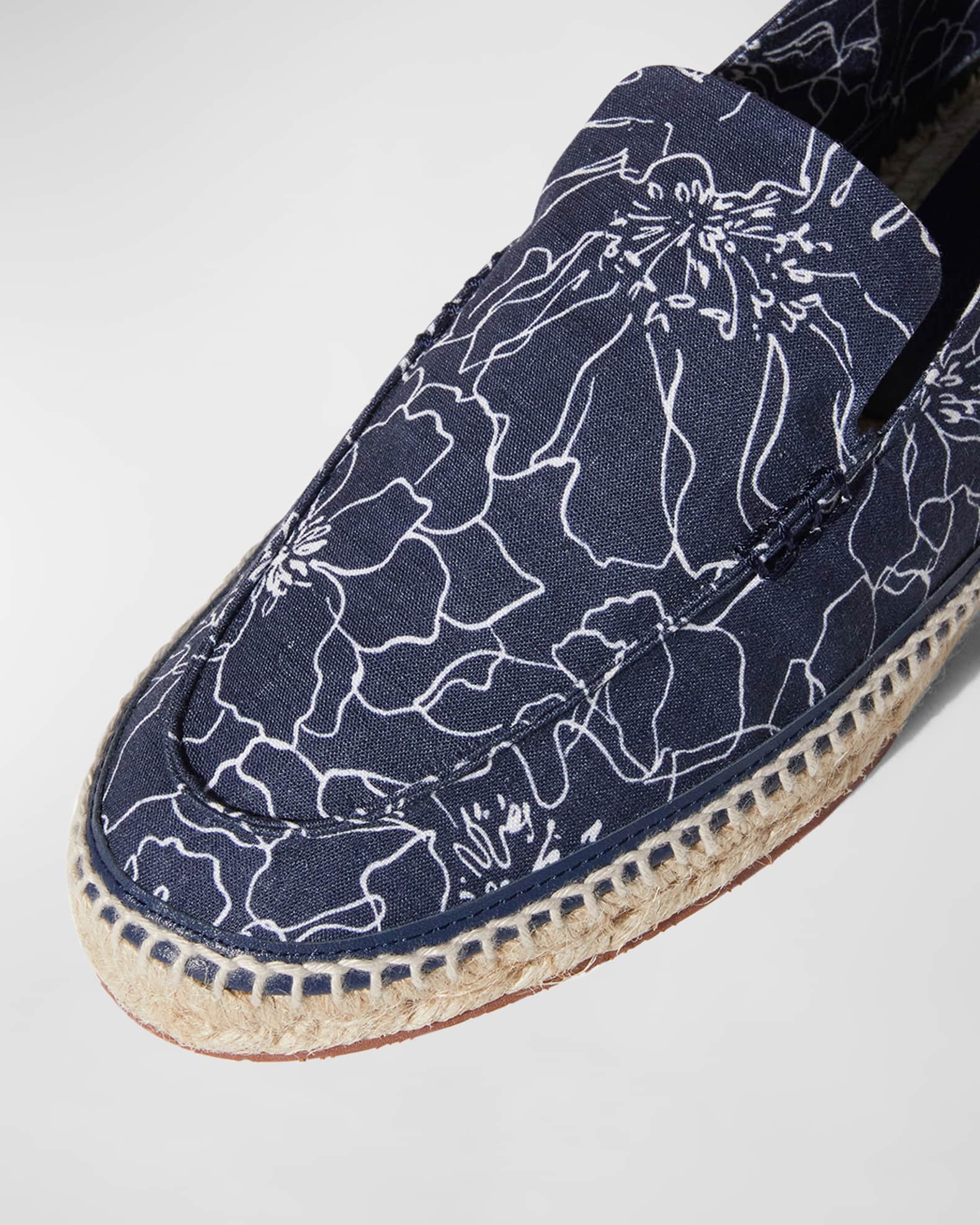 特価☆New☆【Loro Piana】シーサイドウォーク エスパドリーユ Loro Piana Men's Seaside Walk Floral Linen Espadrilles