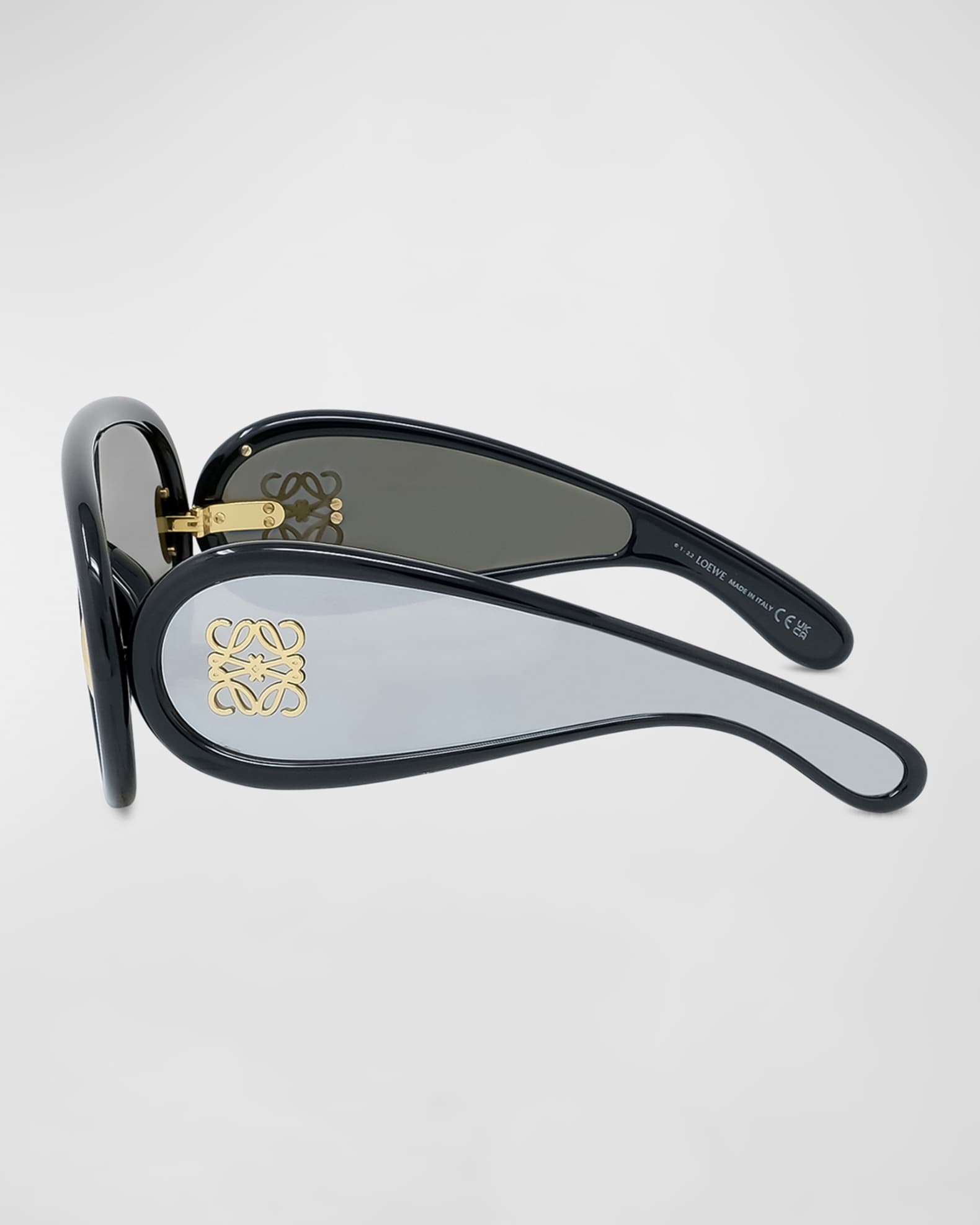 Loewe Mirror Acetate Shield Sunglasses Neiman Marcus