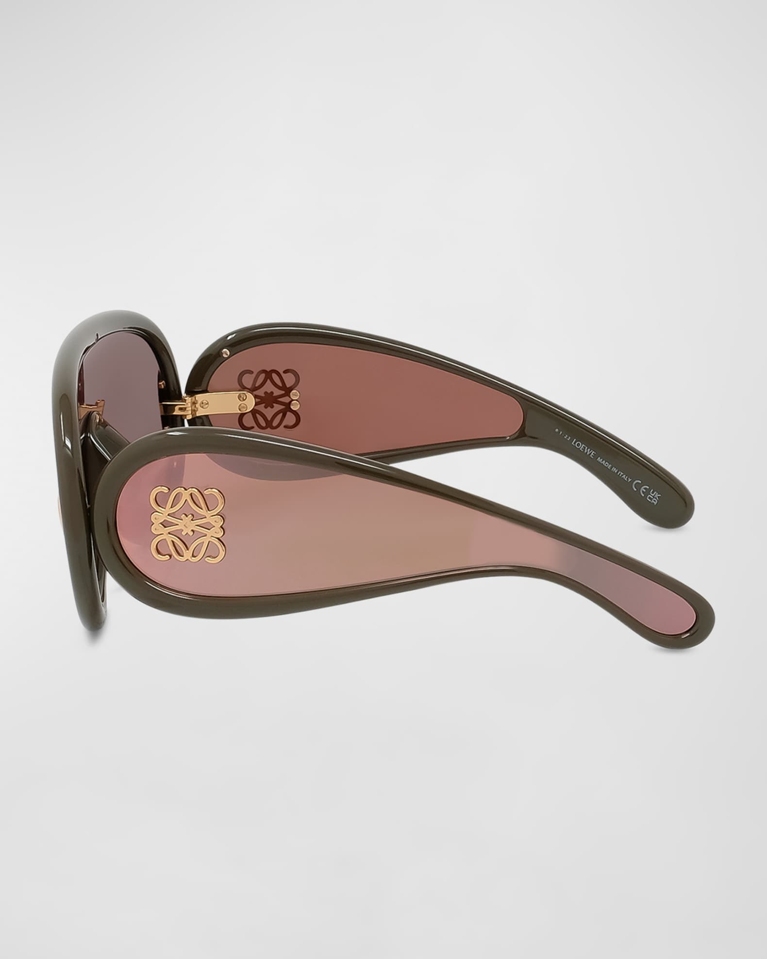 Loewe Mirror Acetate Shield Sunglasses