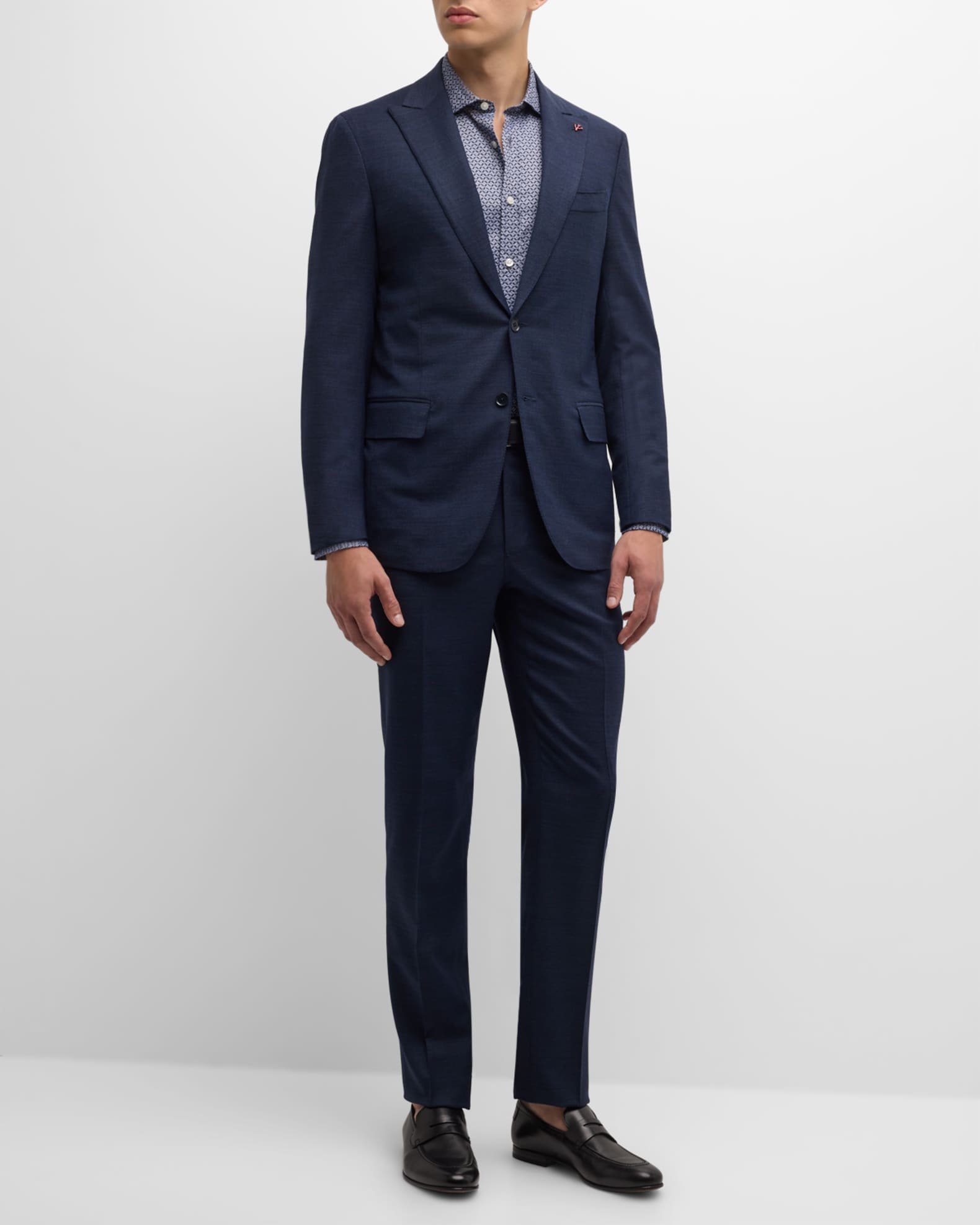 Isaia Men s Birdseye Wool Suit Neiman Marcus