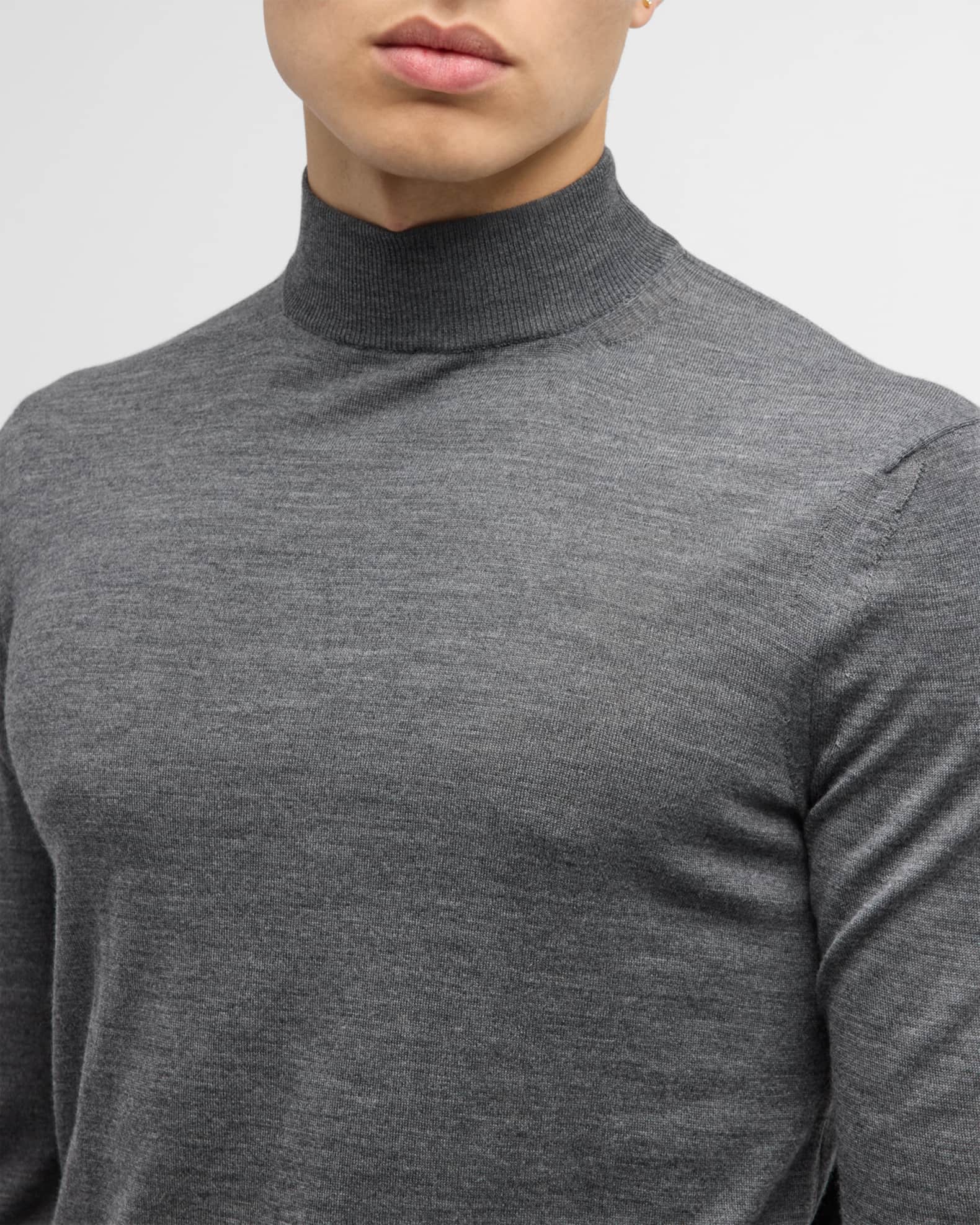 TOM FORD Men's Wool Mock Neck Sweater | Neiman Marcus