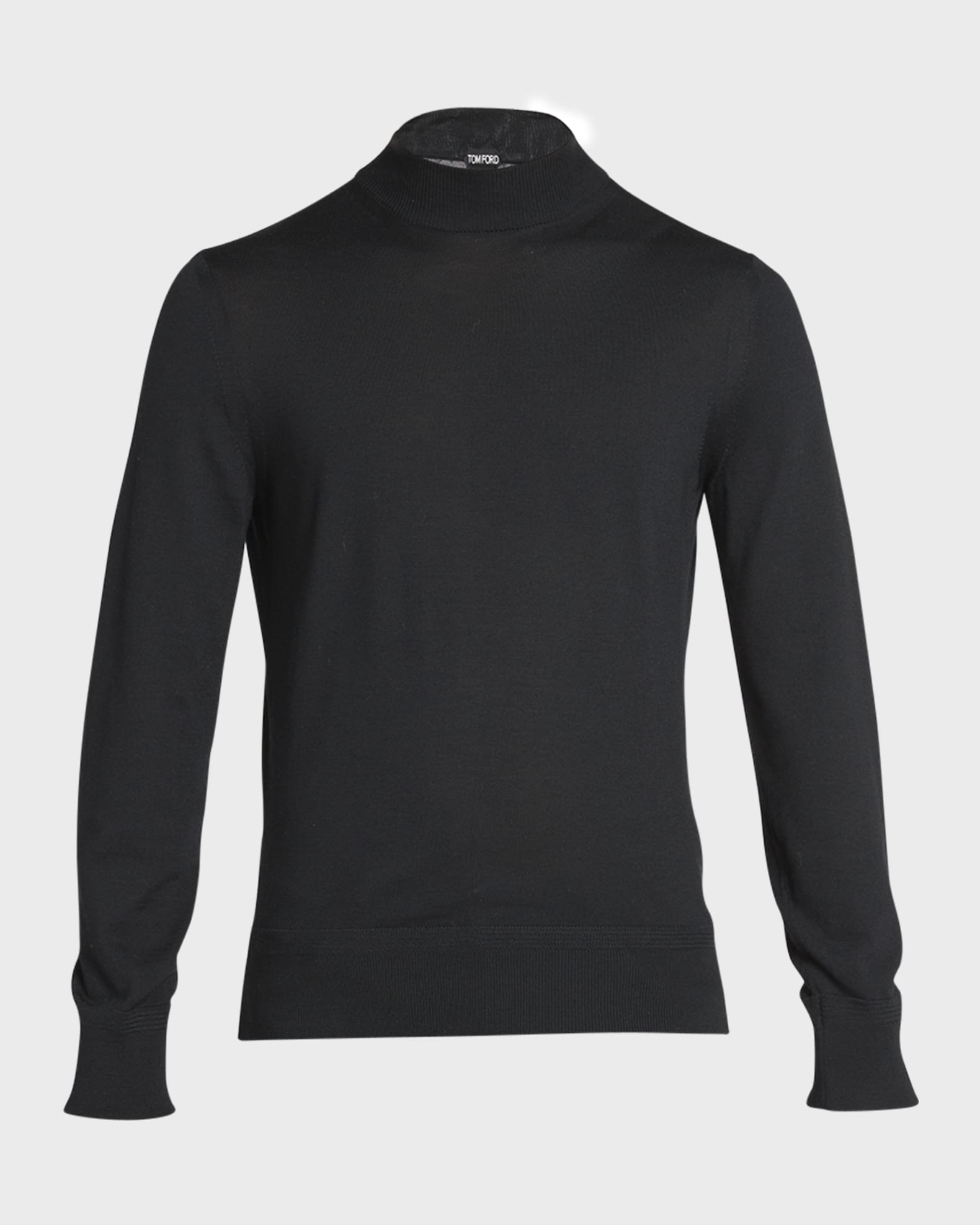 Men s Wool Mock Neck Sweater Neiman Marcus