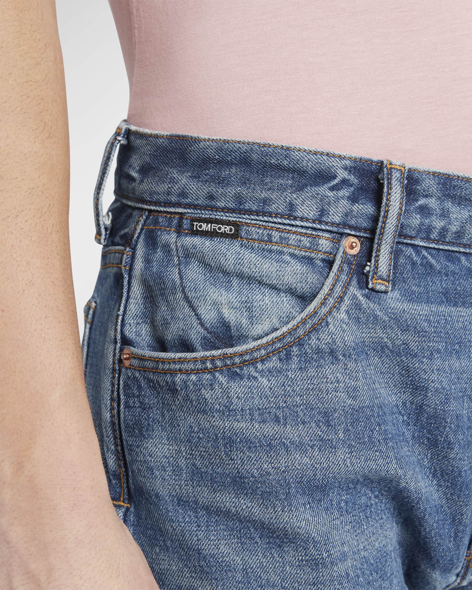 TOM FORD Men's Selvedge Denim Jeans | Neiman Marcus