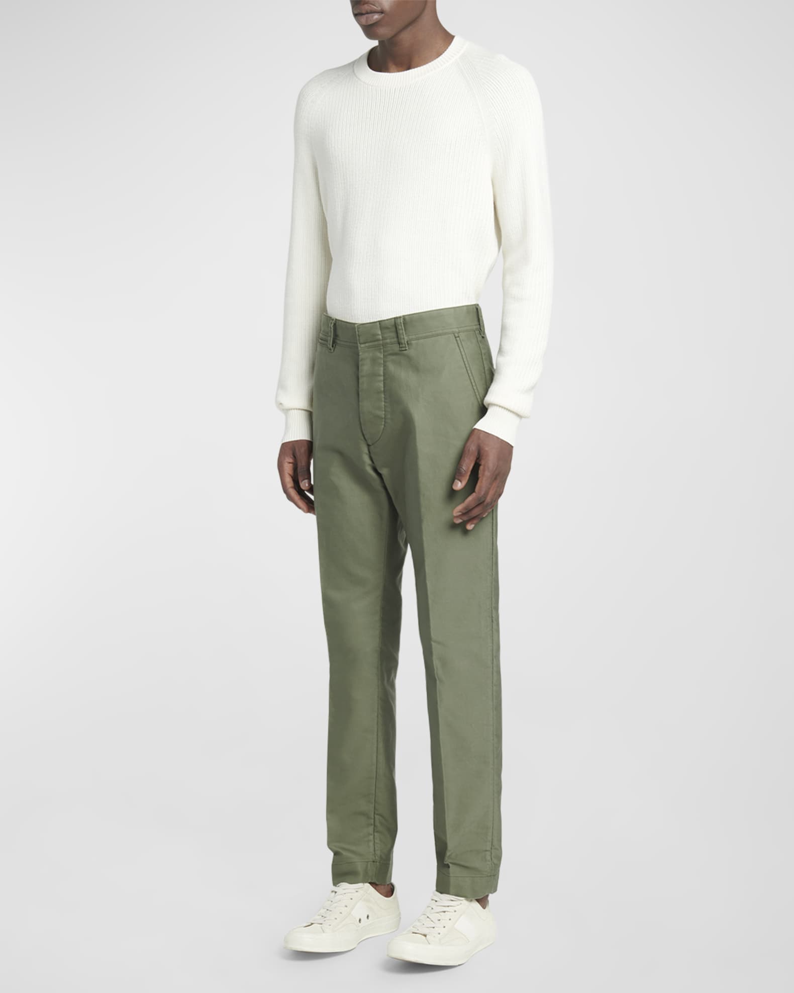TOM FORD Men's Cotton Chino Pants | Neiman Marcus
