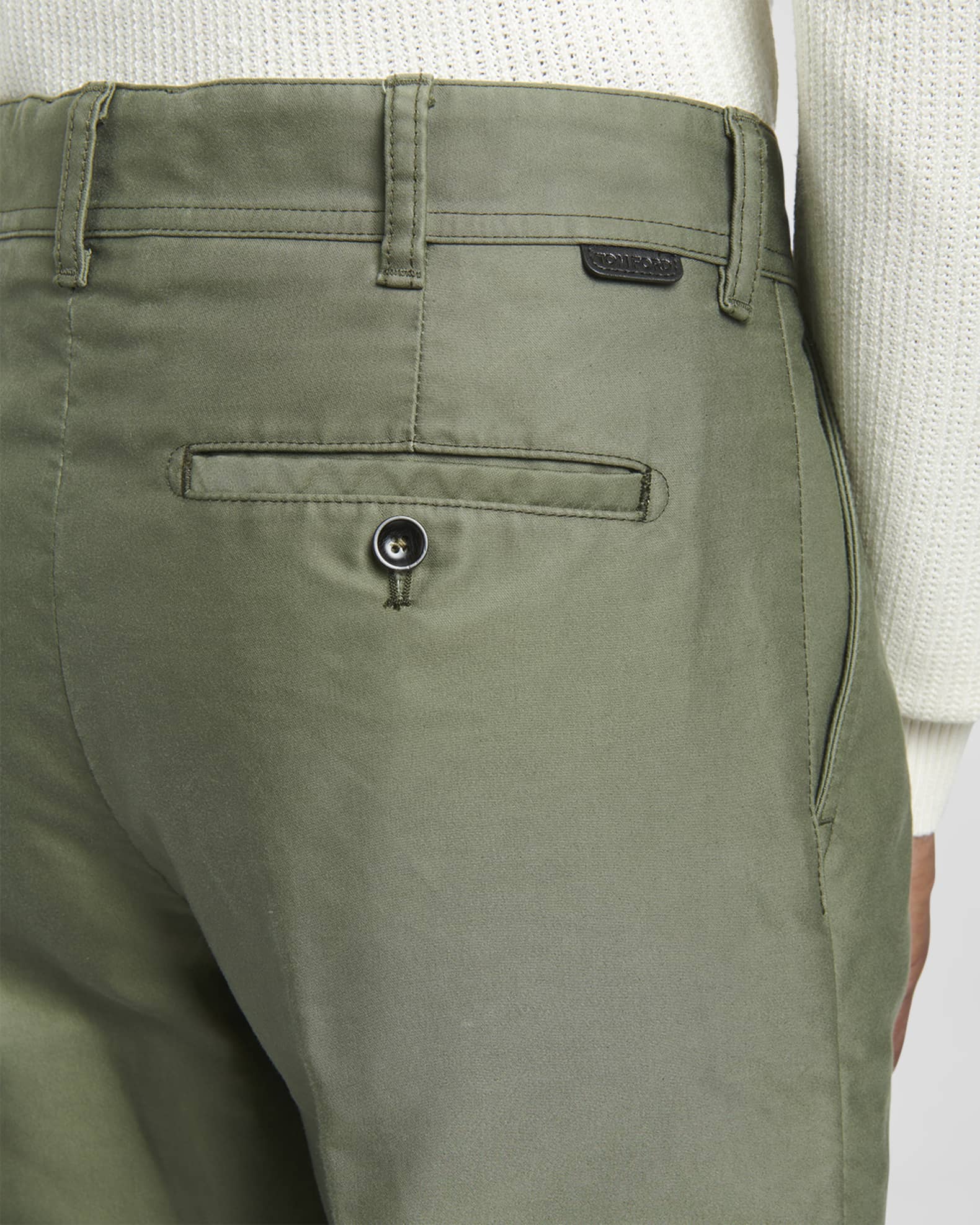 TOM FORD Men's Cotton Chino Pants | Neiman Marcus