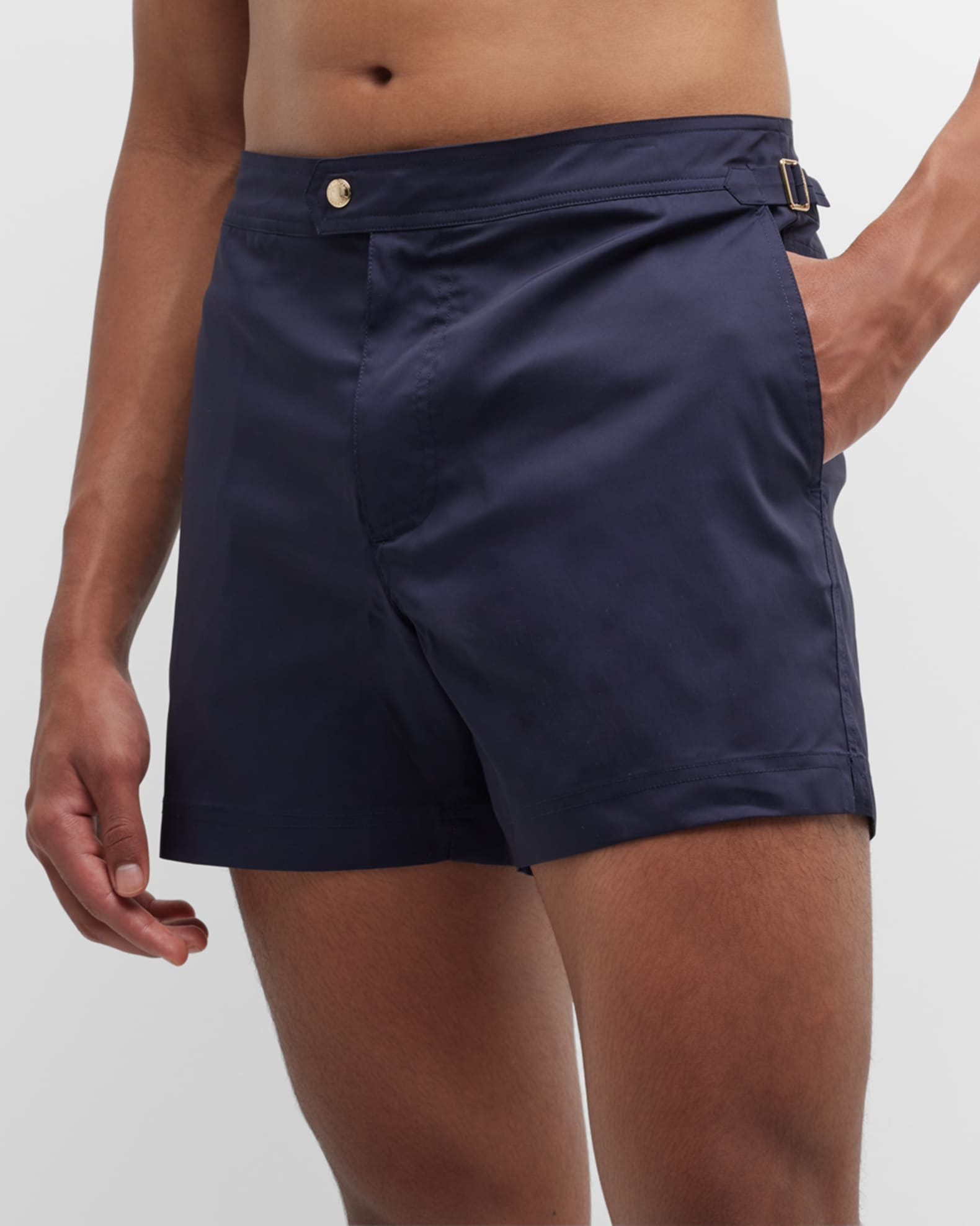 TOM FORD Men s Compact Poplin Swim Shorts Neiman Marcus