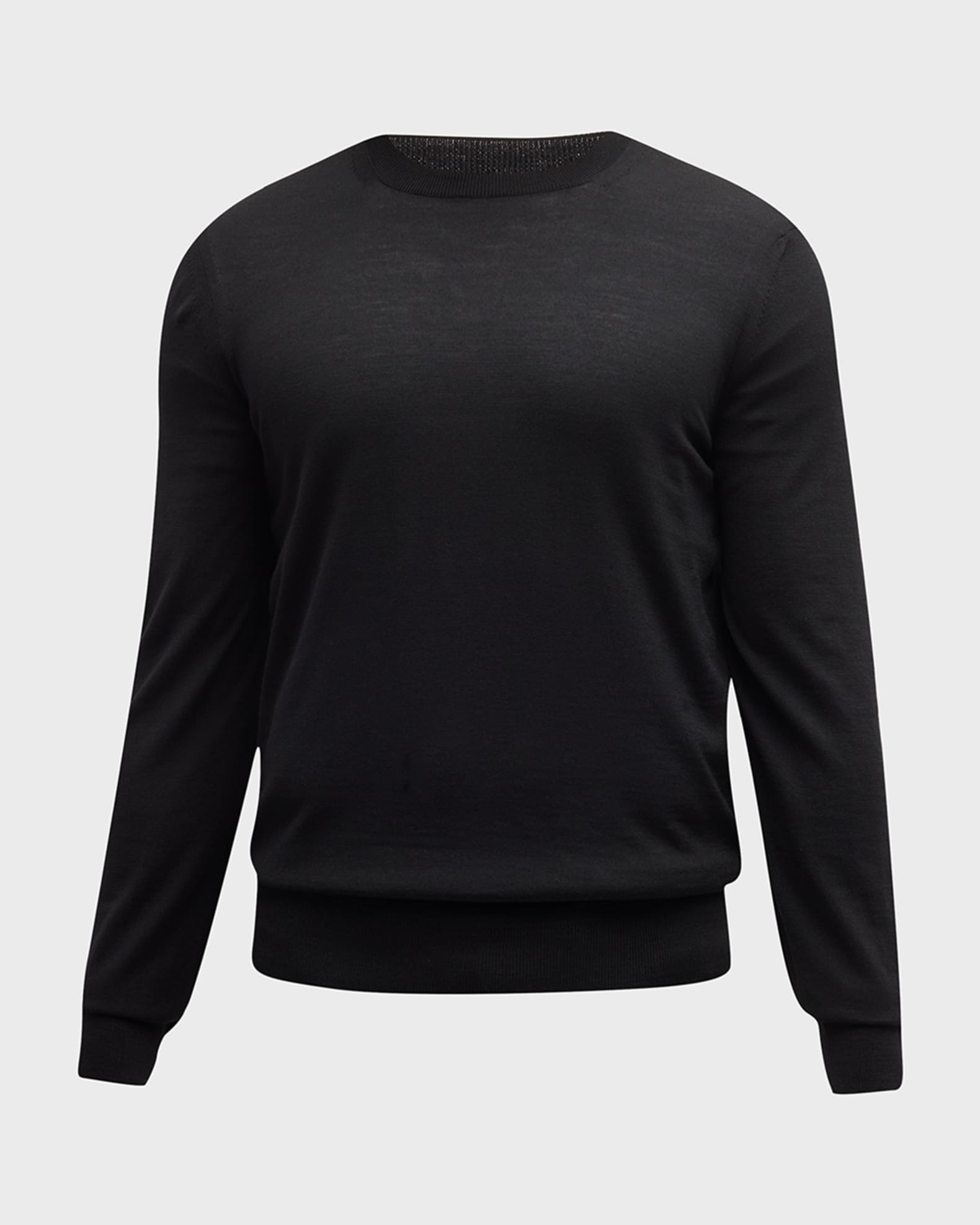 Men's Fine-Gauge Wool Sweater 0