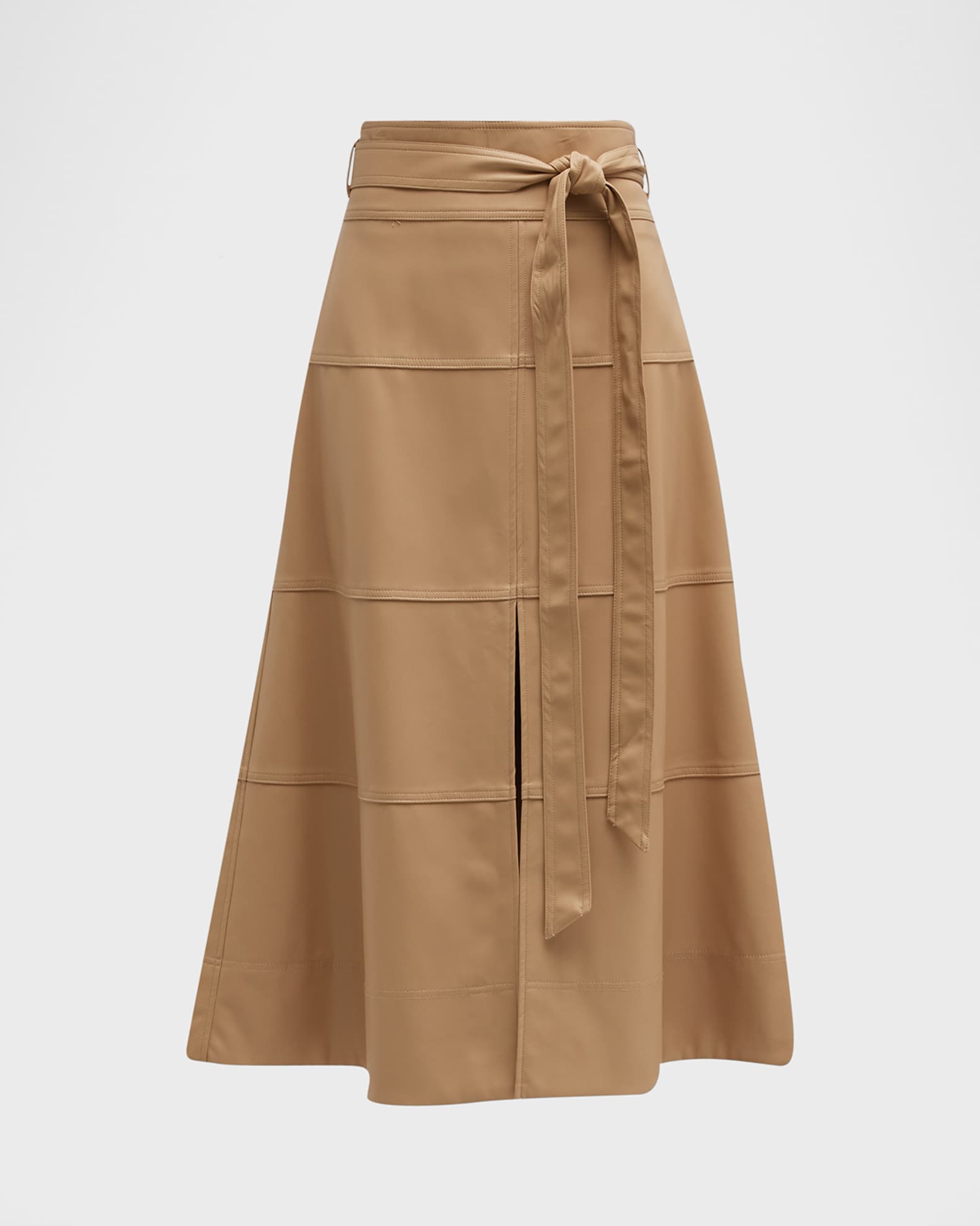 Hudson pleated leather clearance skirt