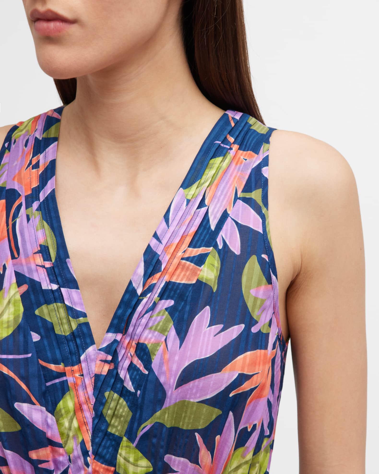 Ramy Brook Asher Floral-Print Mini Dress | Neiman Marcus