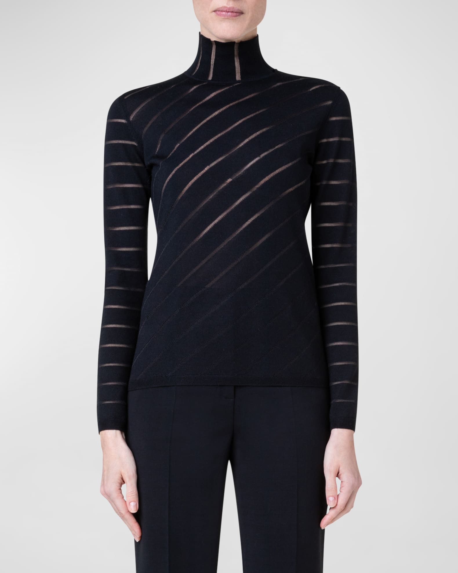 Louis Vuitton D-Ring Detail Turtleneck BLACK. Size S0