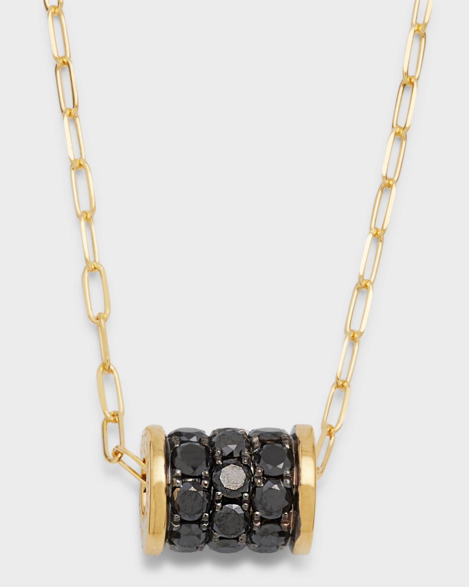 18k Monogram Diamond Sphere Chain Necklace 0