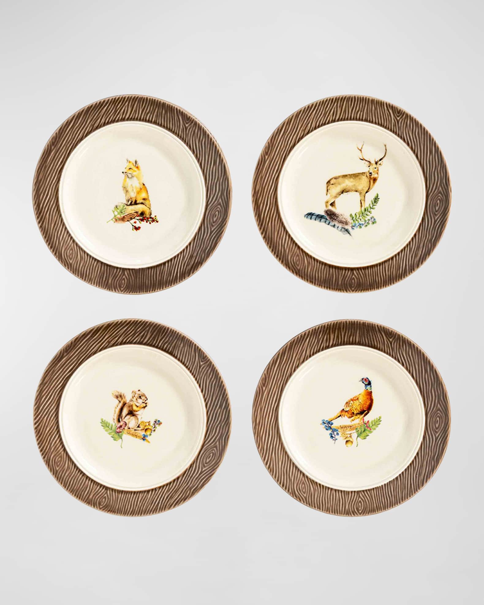 Forest Walk Assorted Animal Cocktail Plates 0