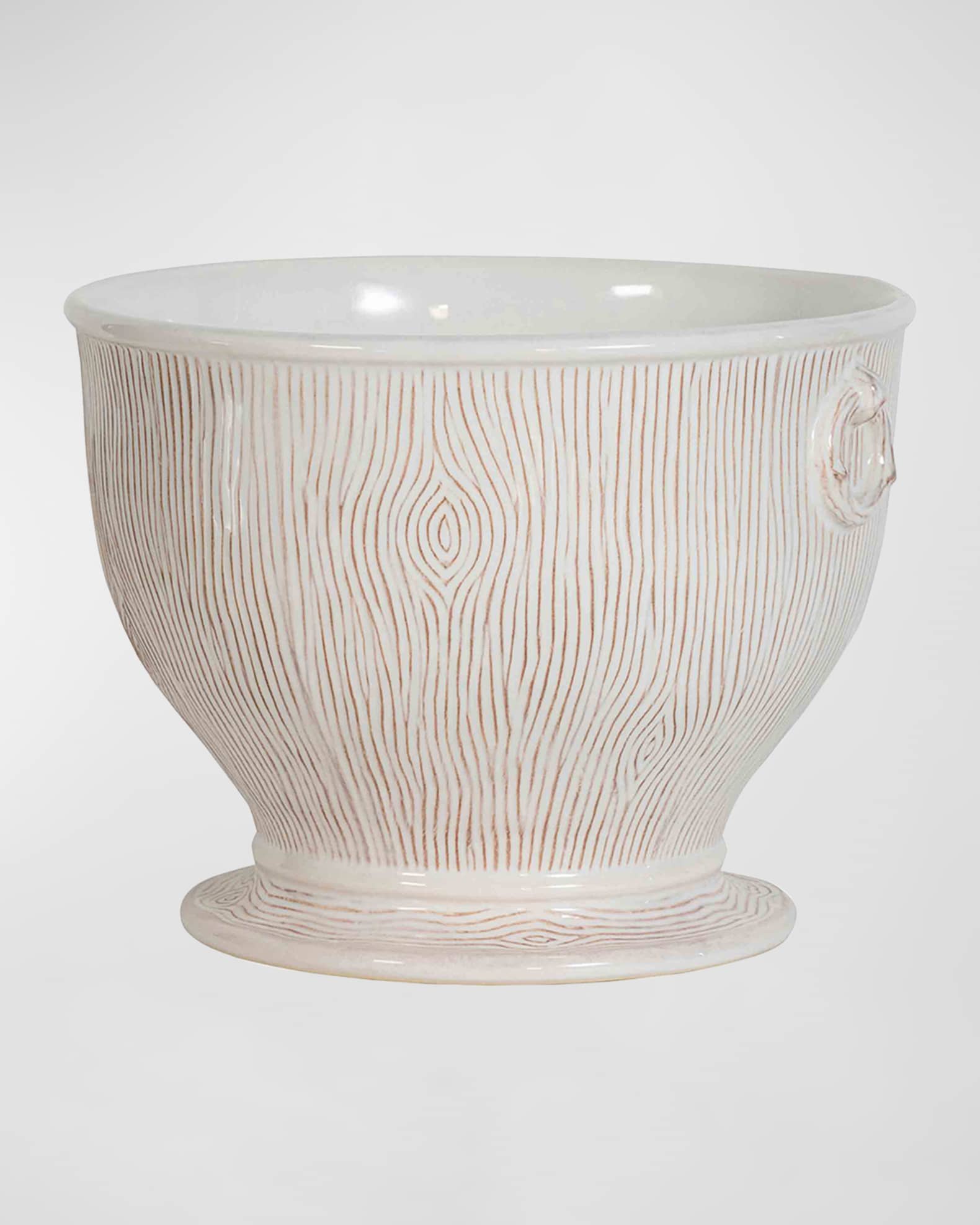 Blenheim Oak Whitewash 9" Cachepot  1